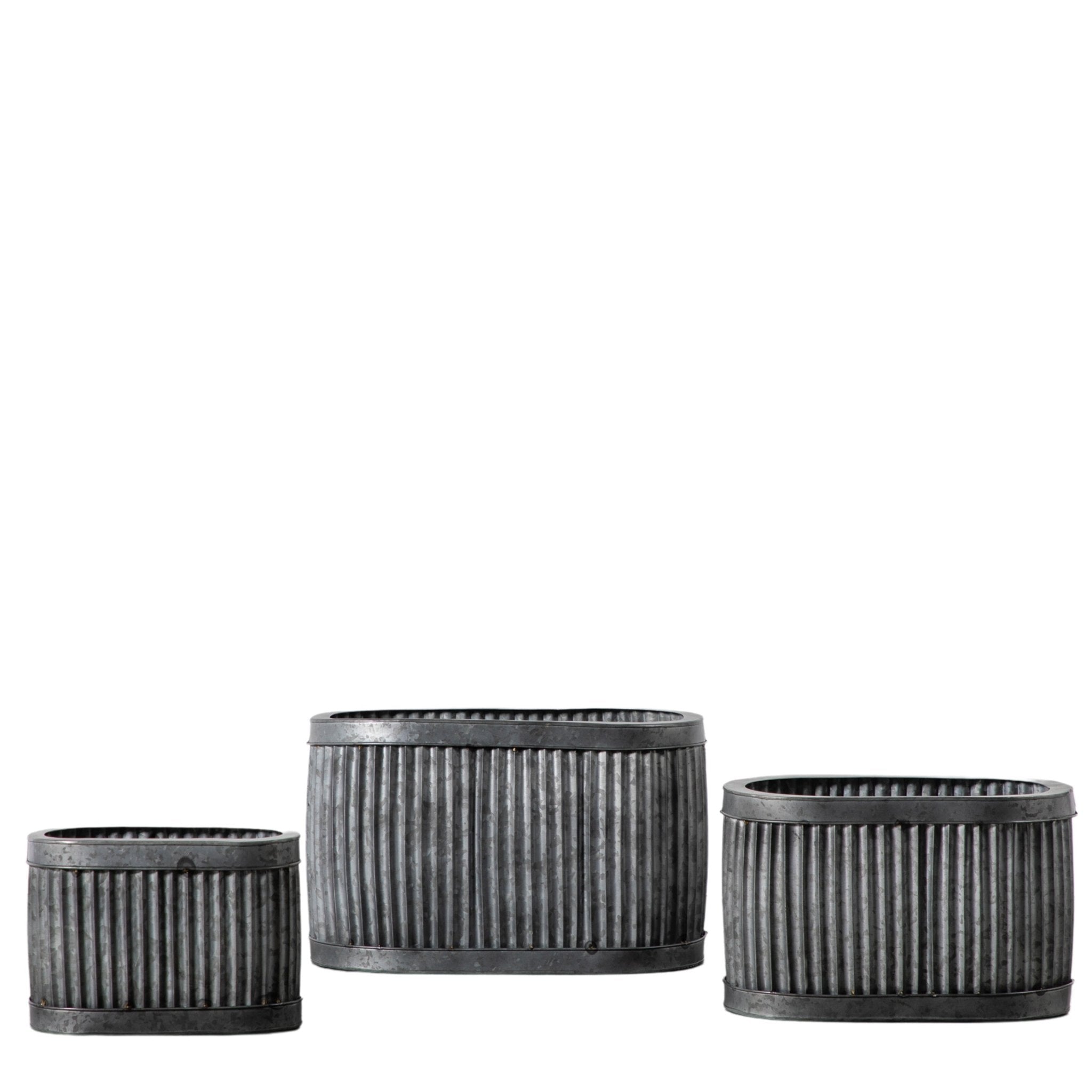 Charlton Wide Planter - (Set of 3) - hdesign - Planters
