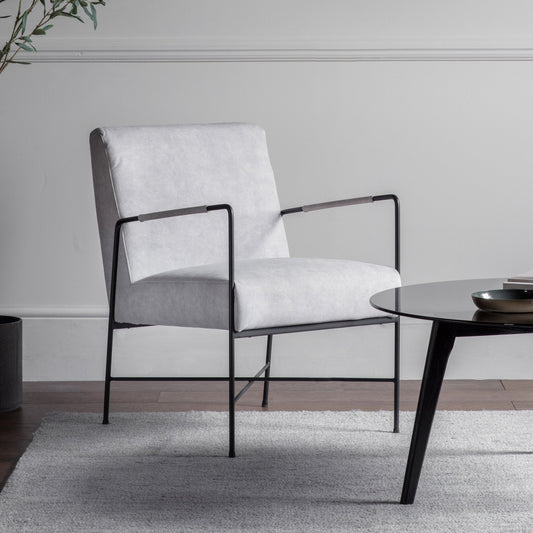 Chartham Armchair - White - hdesign - Armchairs