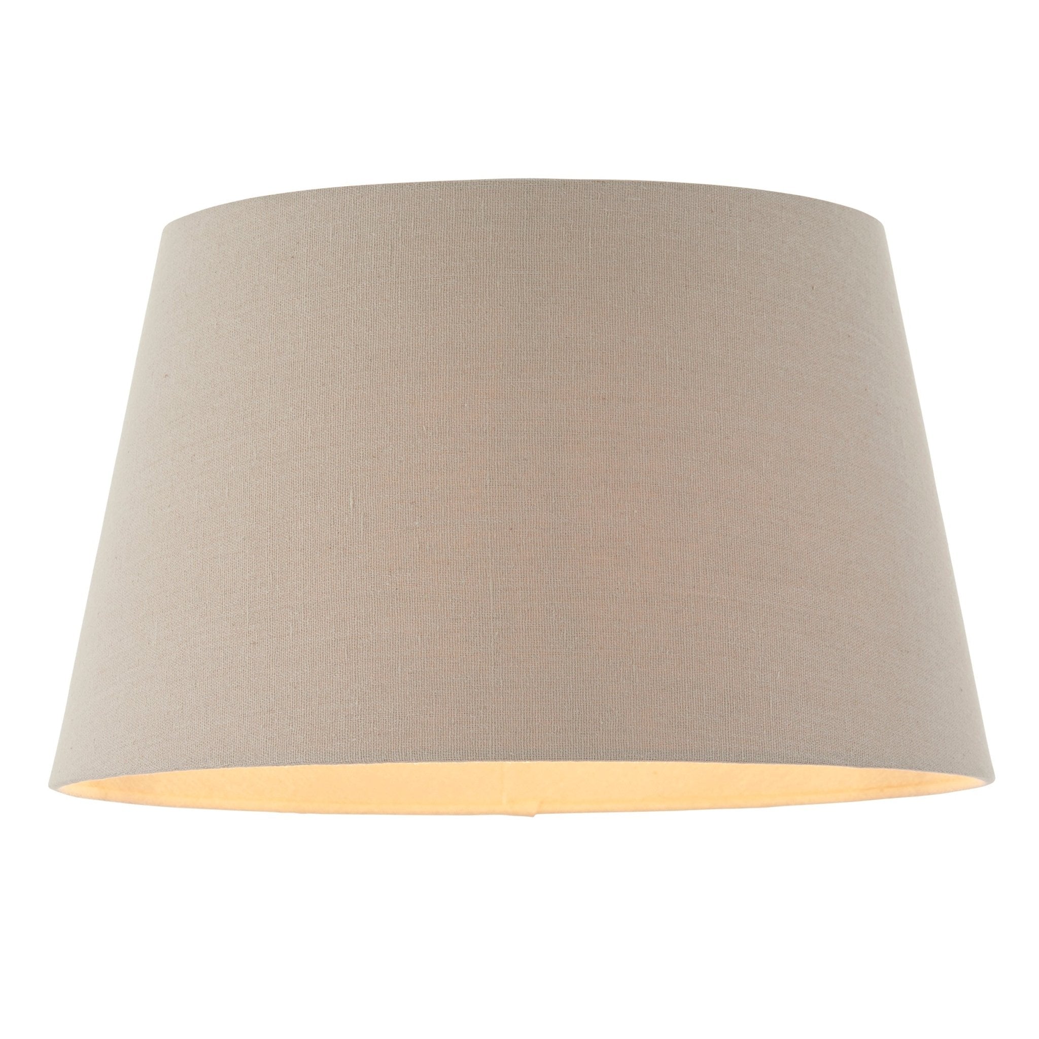 Cici Shade - Grey Faux Linen - 14" - hdesign - Lamp Shades