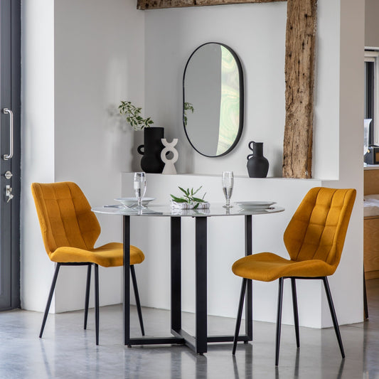 Connolly Dining Table - White Effect - hdesign - Dining Tables