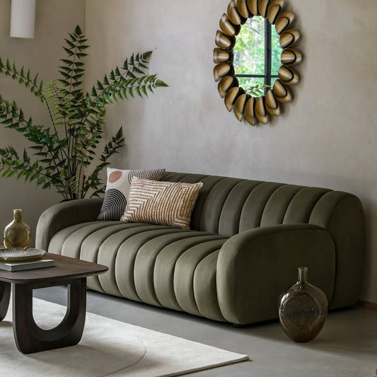 Coste 3 Seater Sofa - Moss - hdesign - 3 Seater Sofas
