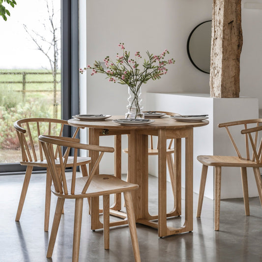 Craft Folding Dining Table - Natural - hdesign - Dining Tables