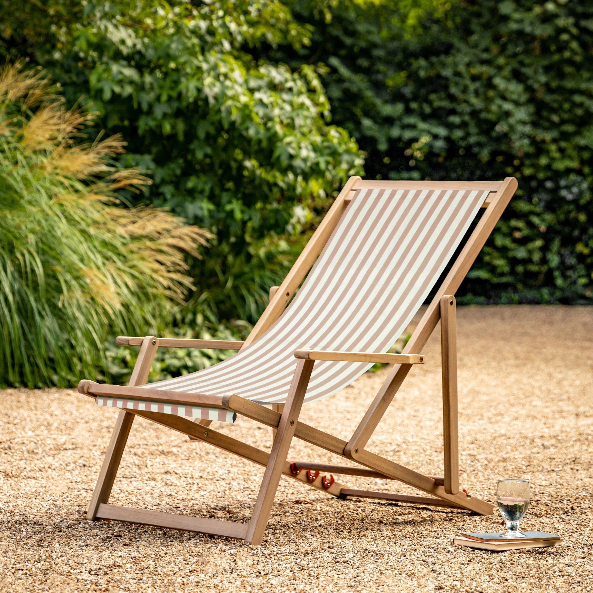 Creta Deck Chair - Clay Stripe - hdesign - Deck Chairs