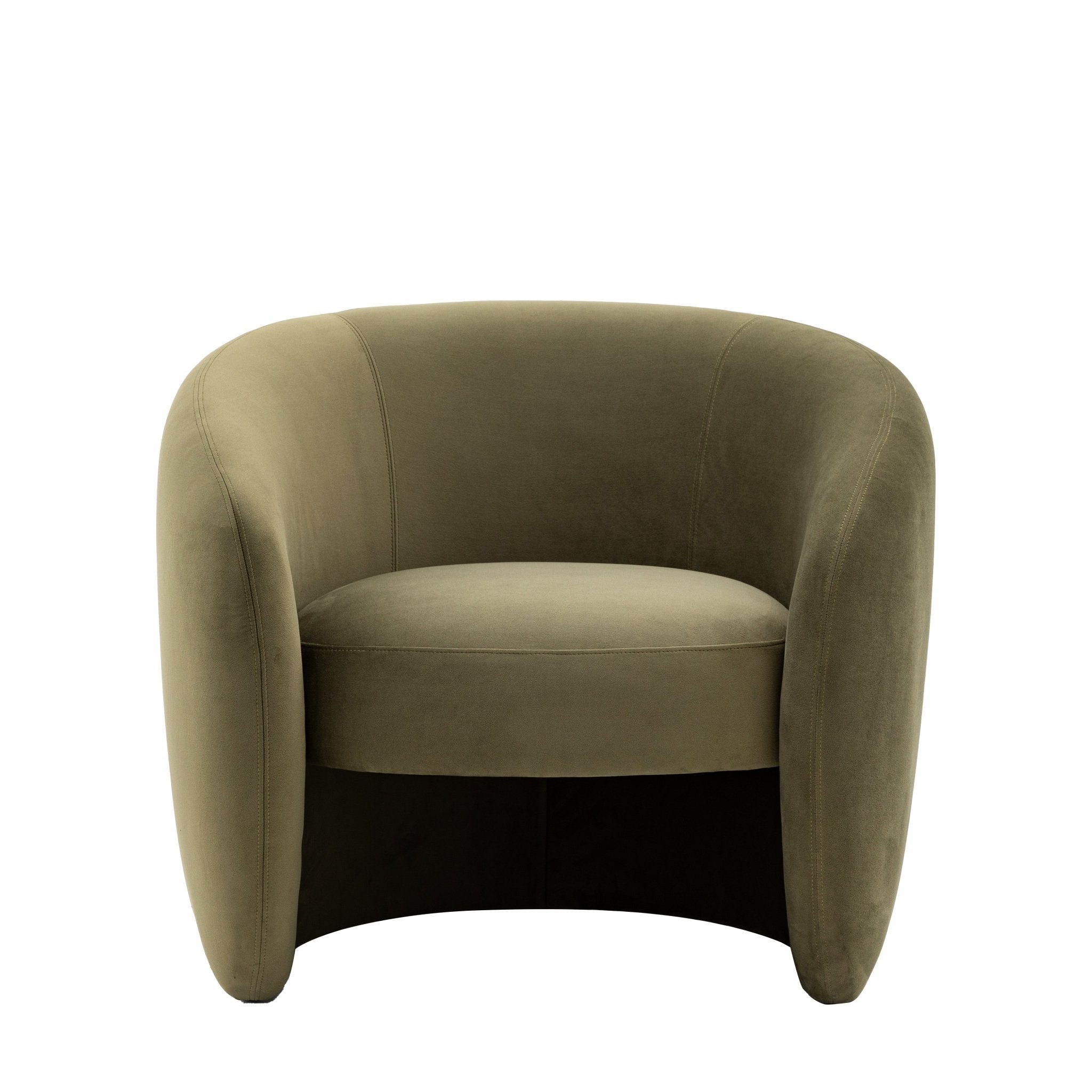 Curvo Armchair - Moss Green - hdesign - Armchairs