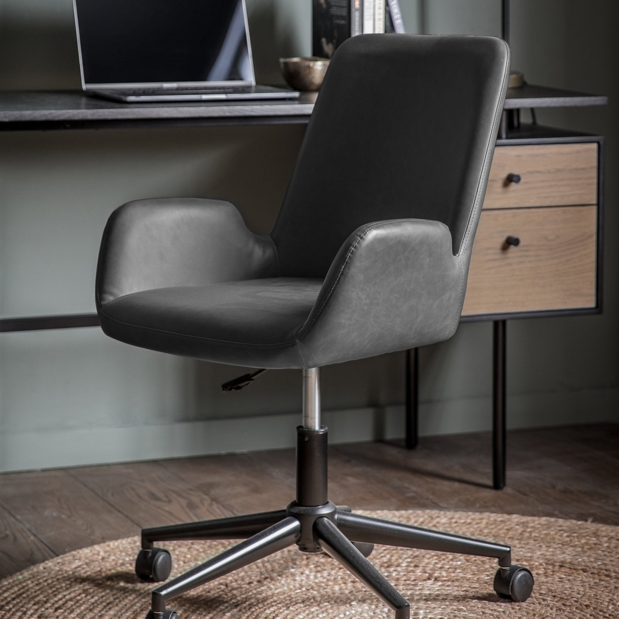 Faraday Swivel Chair - Charcoal - hdesign - Office Chairs