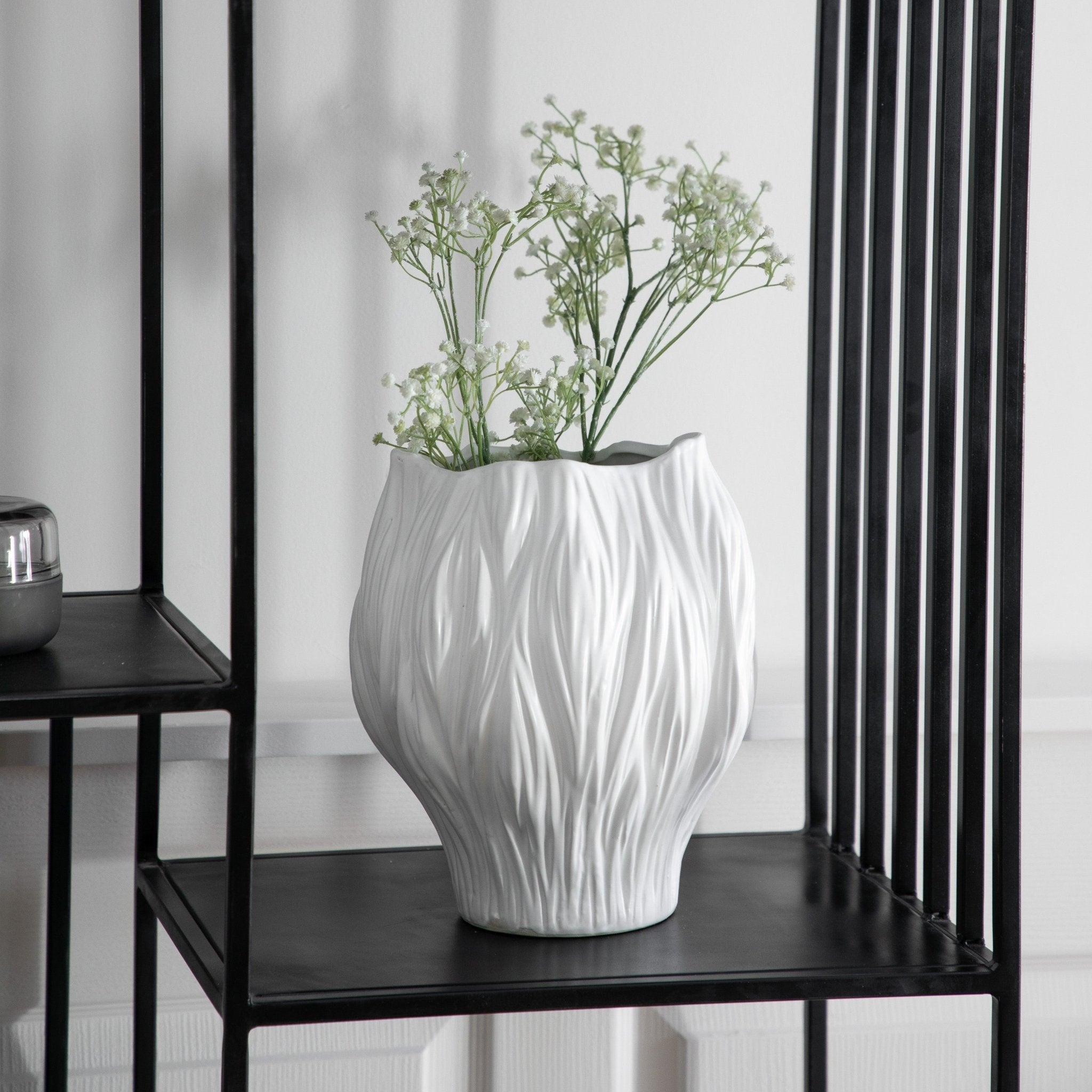 Flora Vase - White - Large - hdesign - Vases