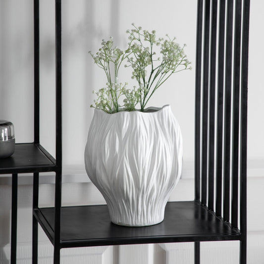 Flora Vase - White - Large - hdesign - Vases