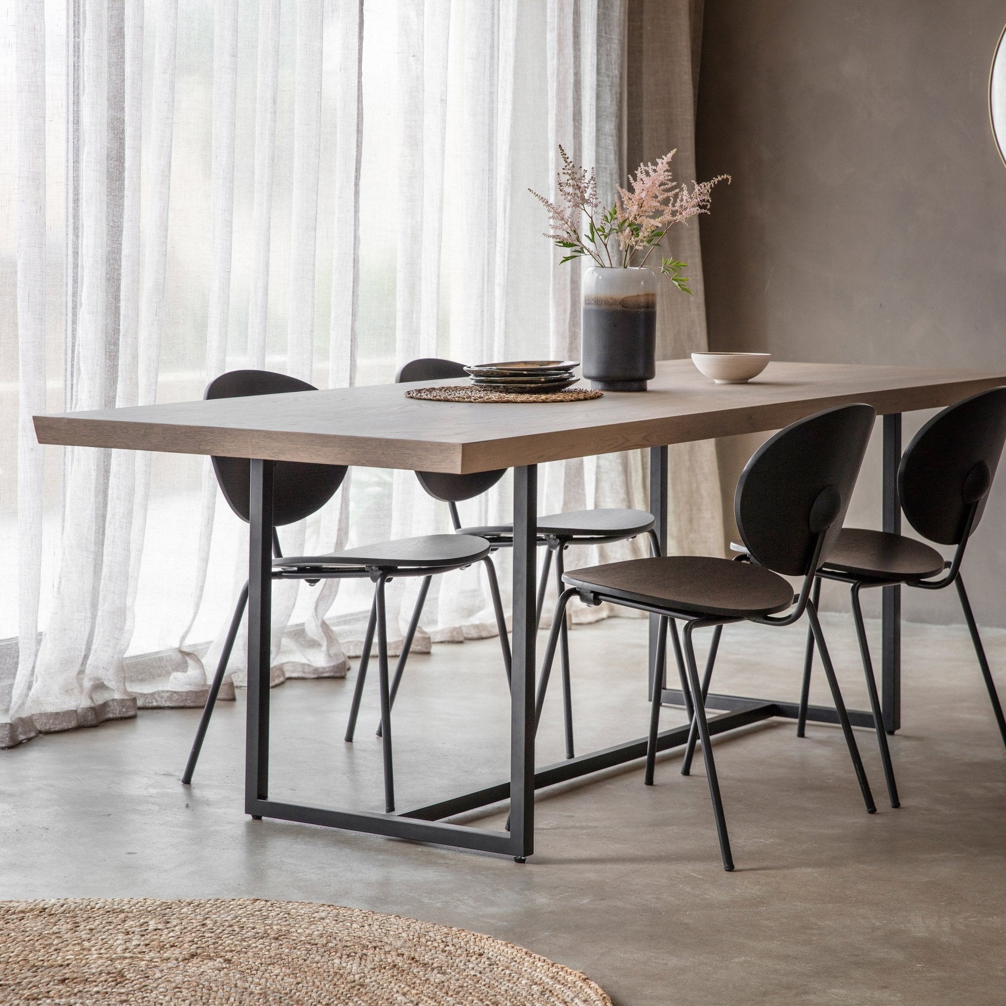 Forden Dining Table - Grey - hdesign - Dining Tables