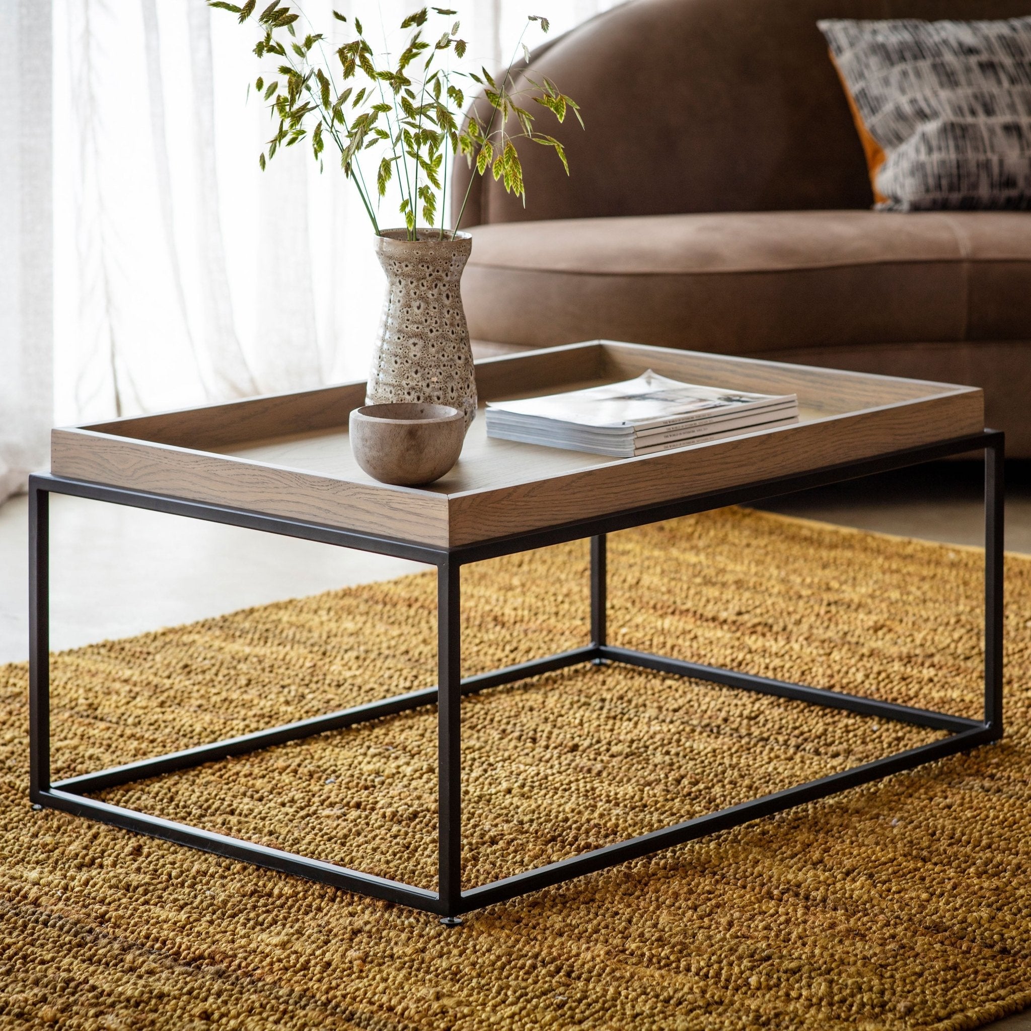 Forden Tray Coffee Table - Grey - hdesign - Coffee Tables
