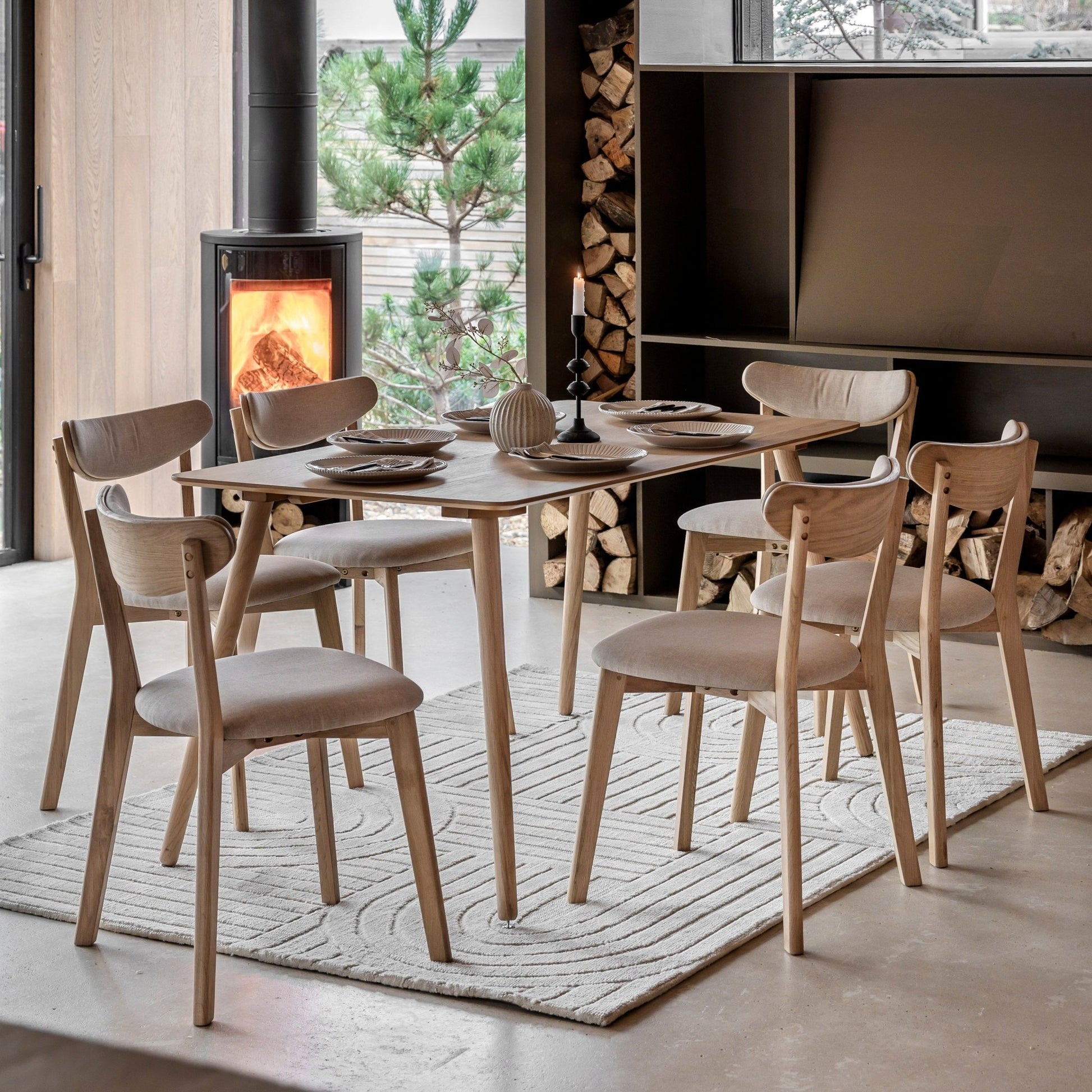 Hatfield Dining Table - Large - Natural - hdesign - Dining Tables