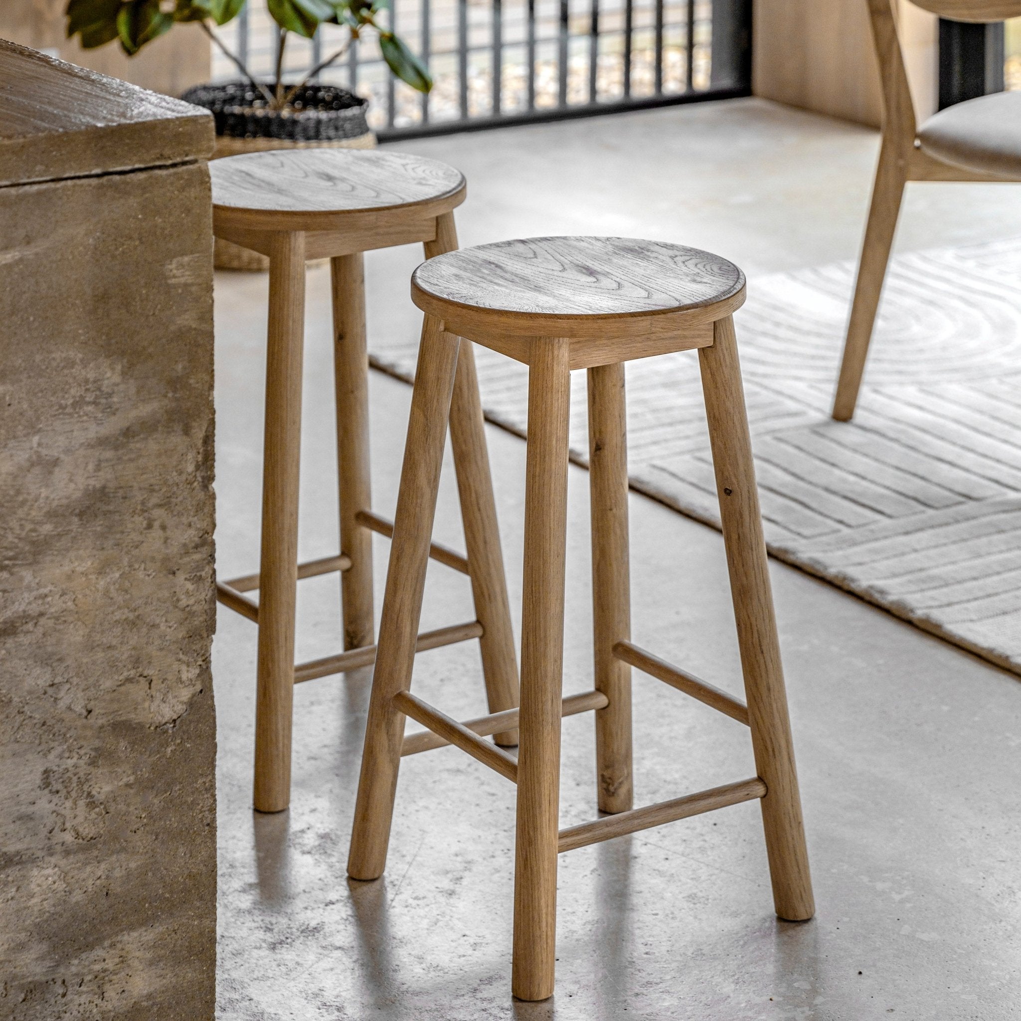 Hatfield Stool - Natural - hdesign - Stools