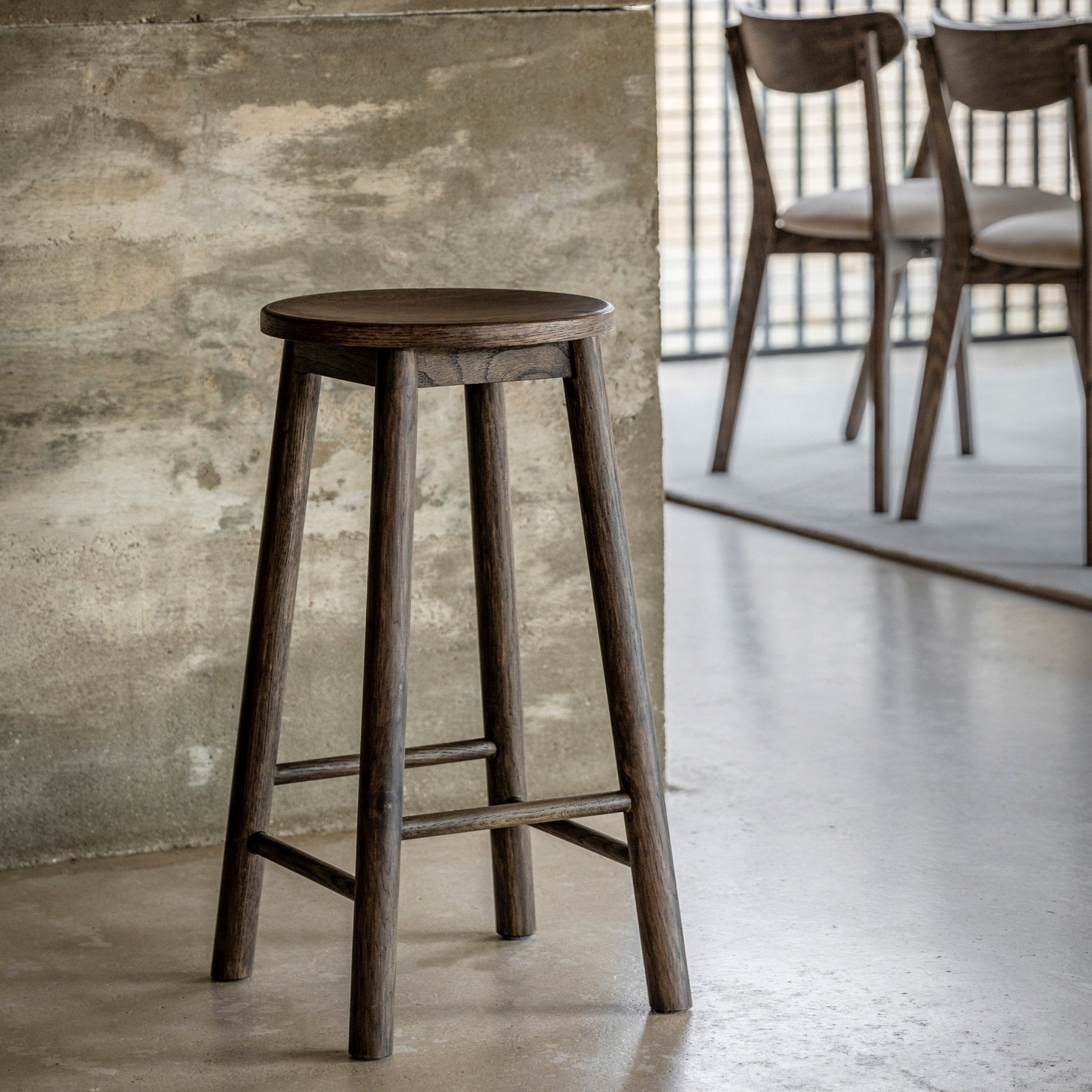 Hatfield Stool - Smoked - hdesign - Stools