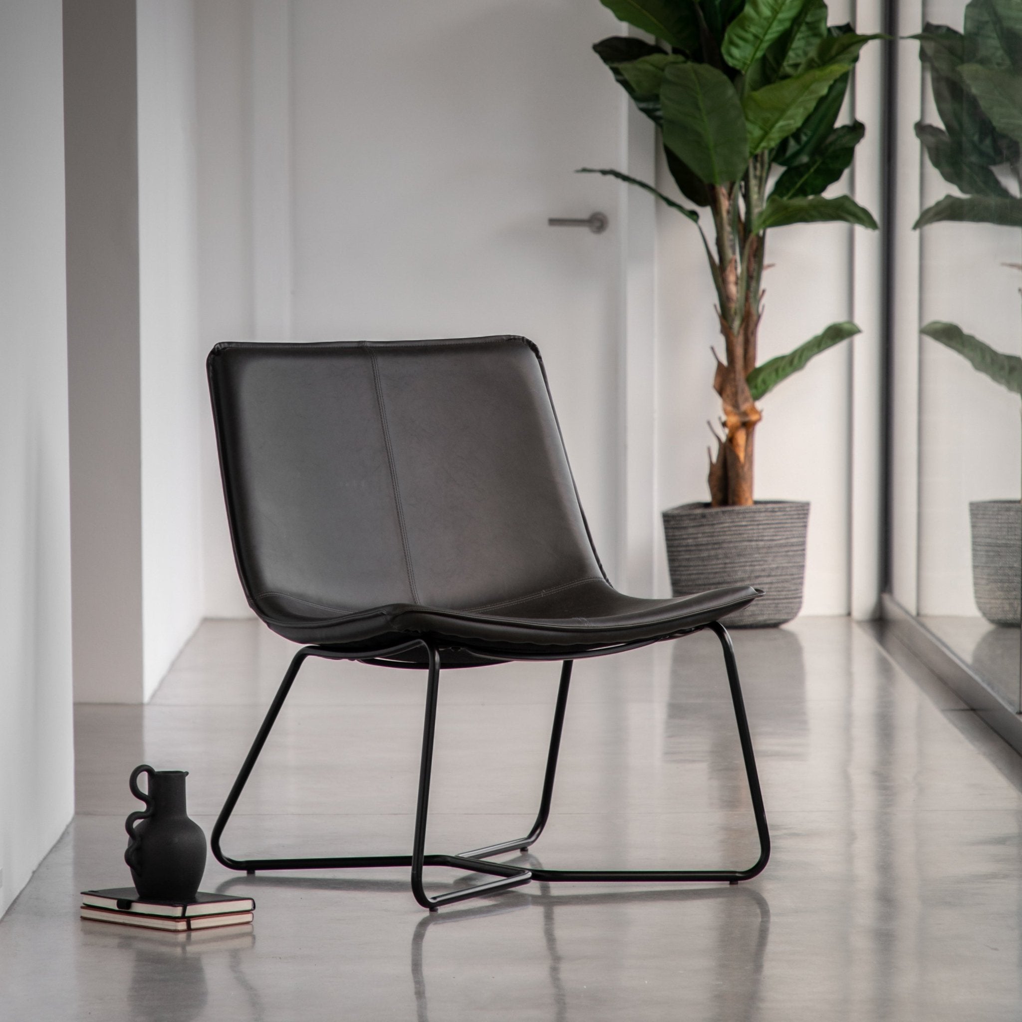 Hawking Lounge Chair - Charcoal - hdesign - Lounge Chairs