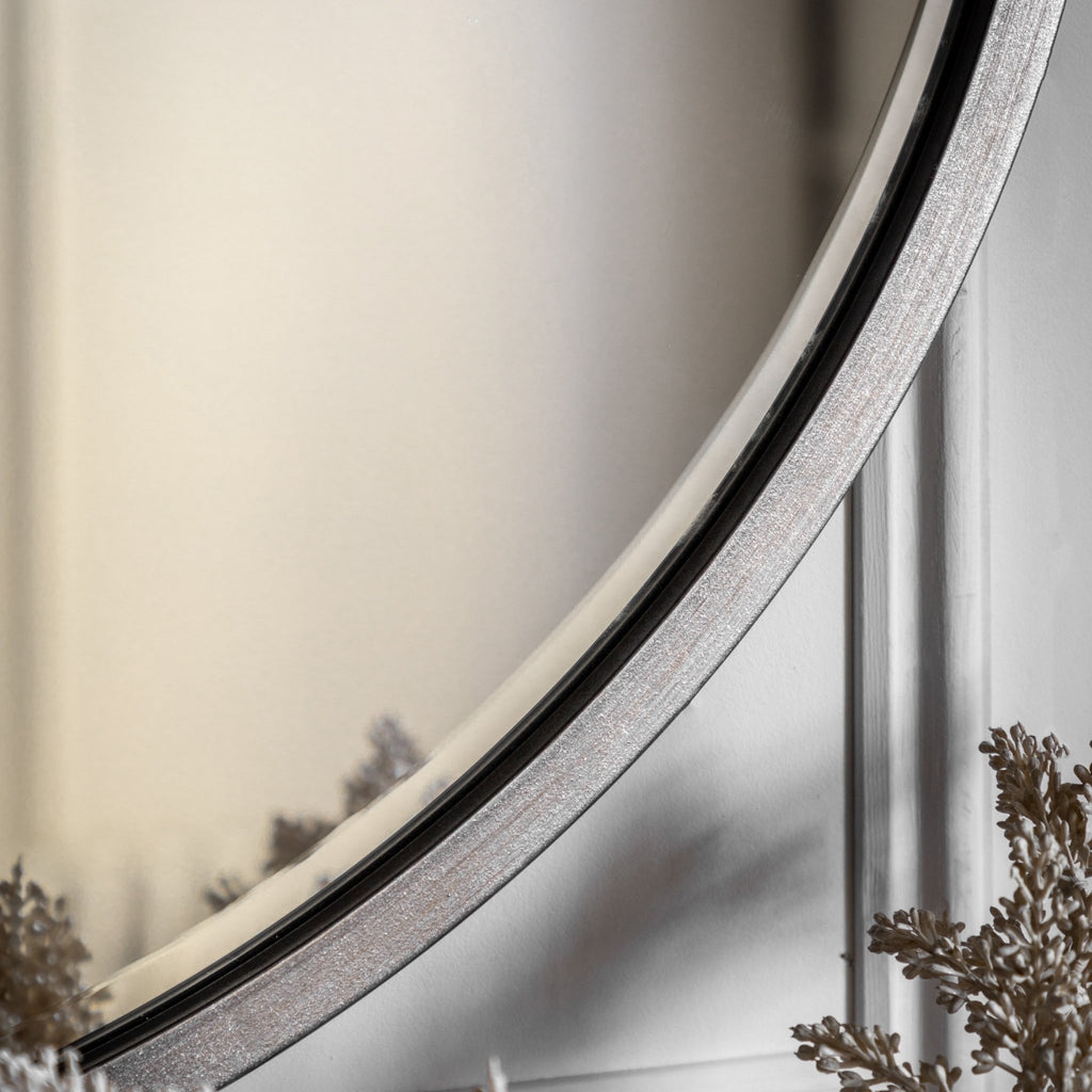 Higgins Round Antique Silver - hdesign - Mirrors