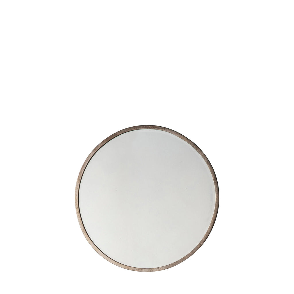 Higgins Round Mirror Antique Silver - hdesign - Mirrors