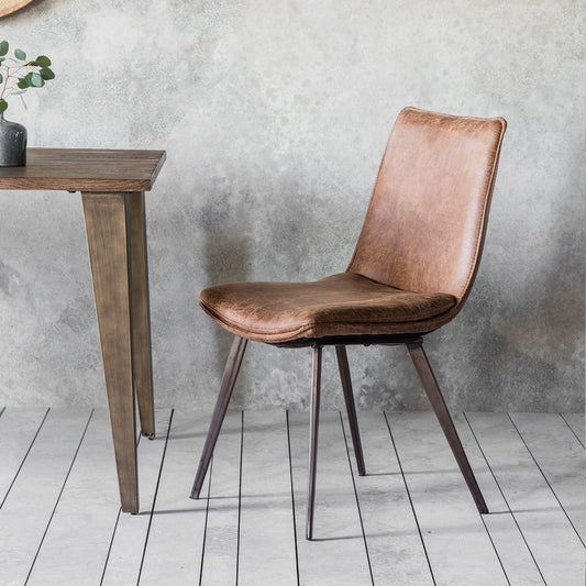 Hinks Chair - Brown (2pk) - hdesign - Dining Chairs