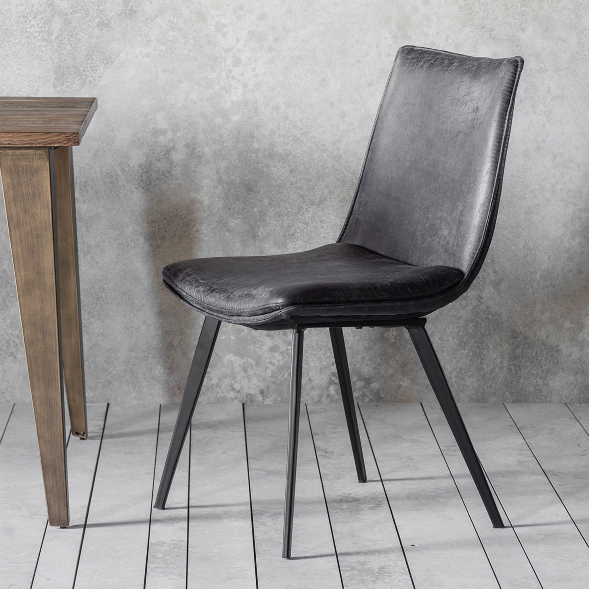 Hinks Chair - Grey (2pk) - hdesign - Dining Chairs
