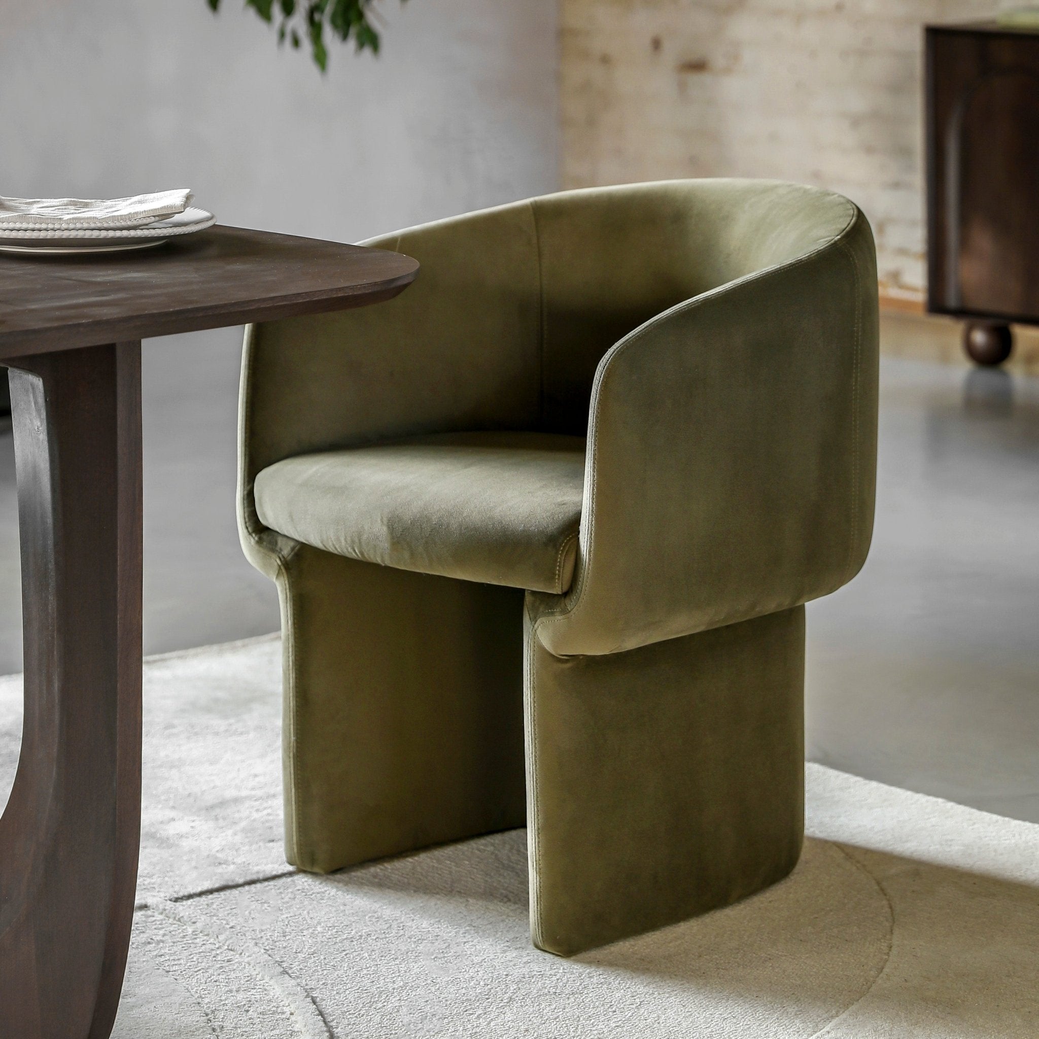 Holm Dining Chair - Moss - hdesign - Dining Chairs