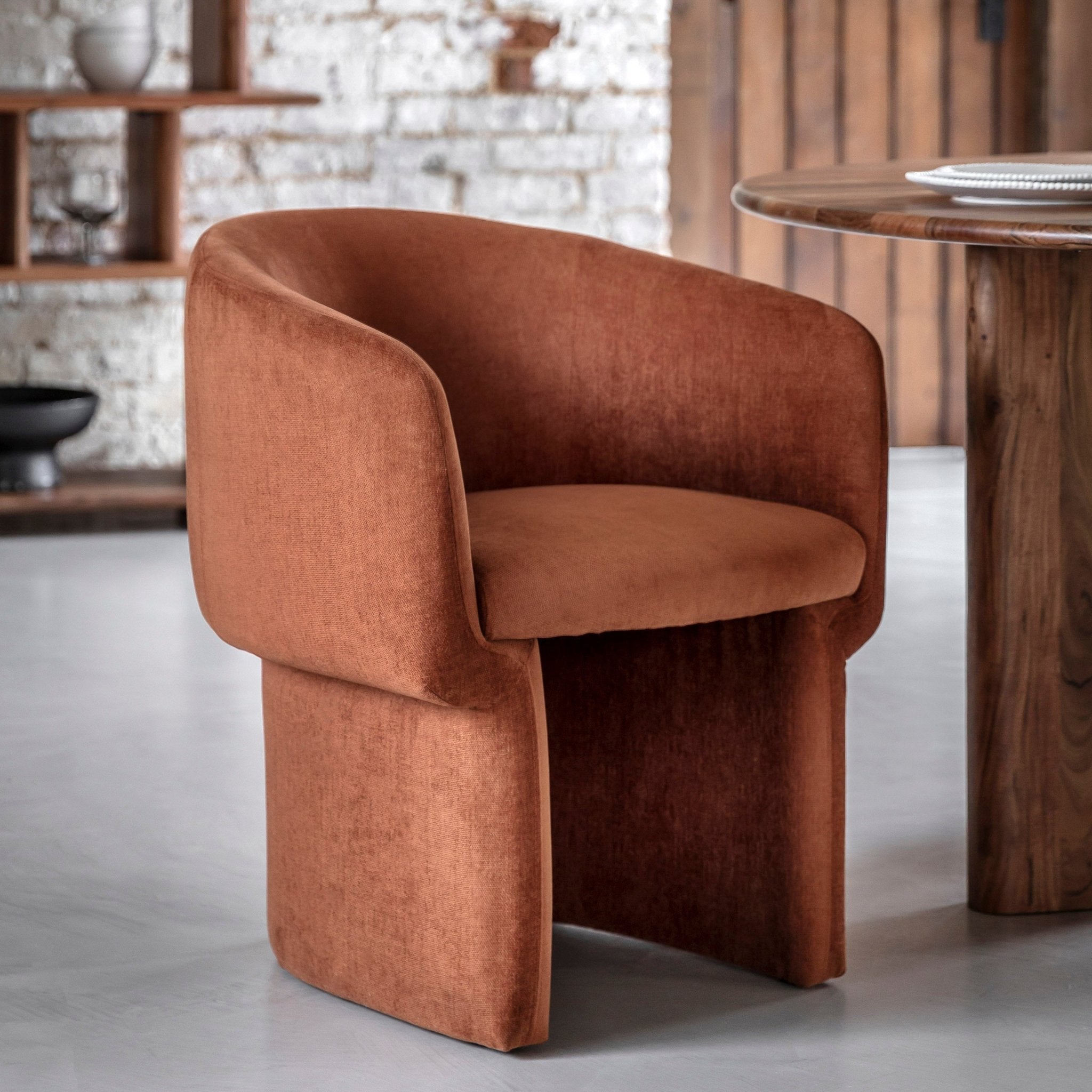 Holm Dining Chair - Rust - hdesign - Dining Chairs
