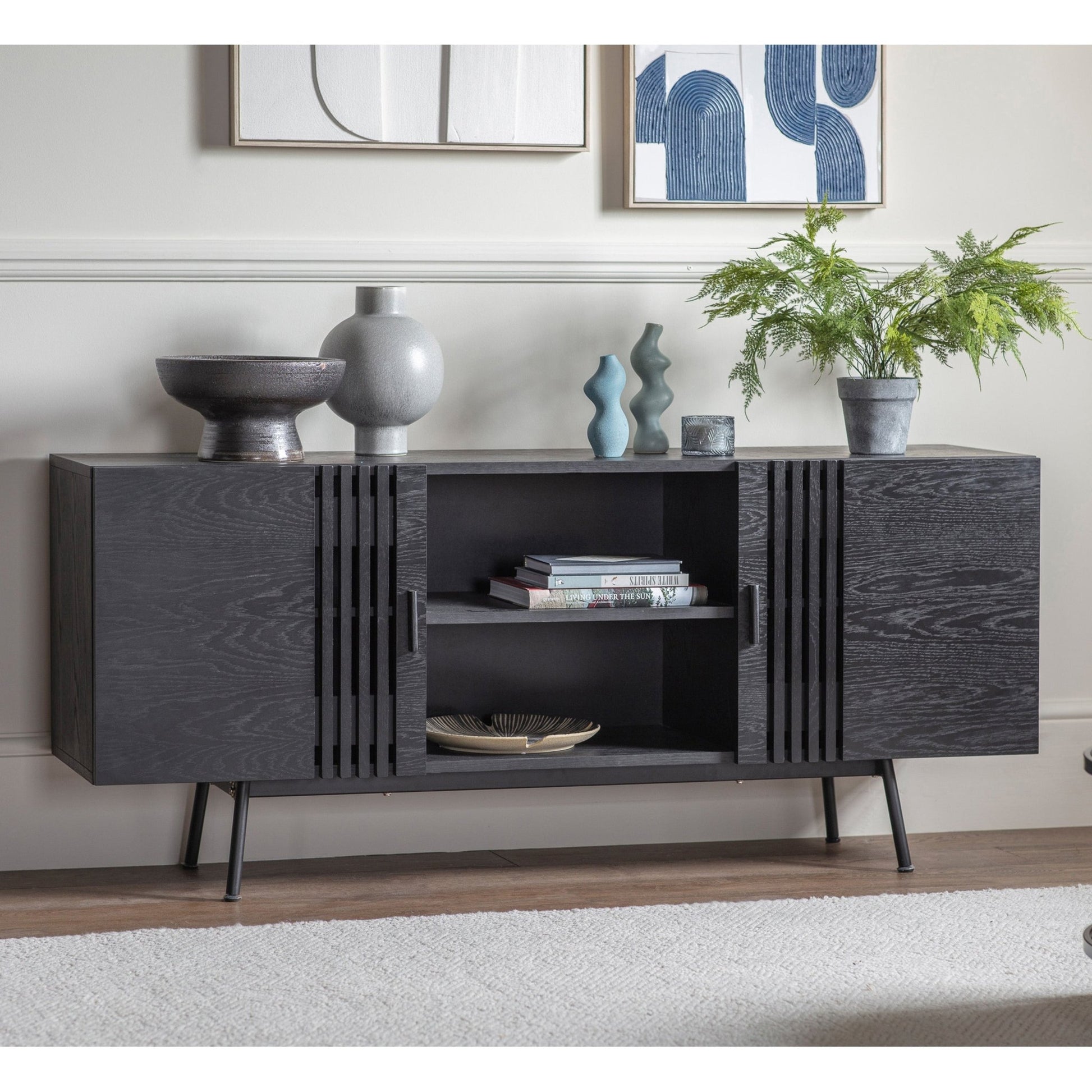 Holsen Sideboard - Black - hdesign - Sideboards