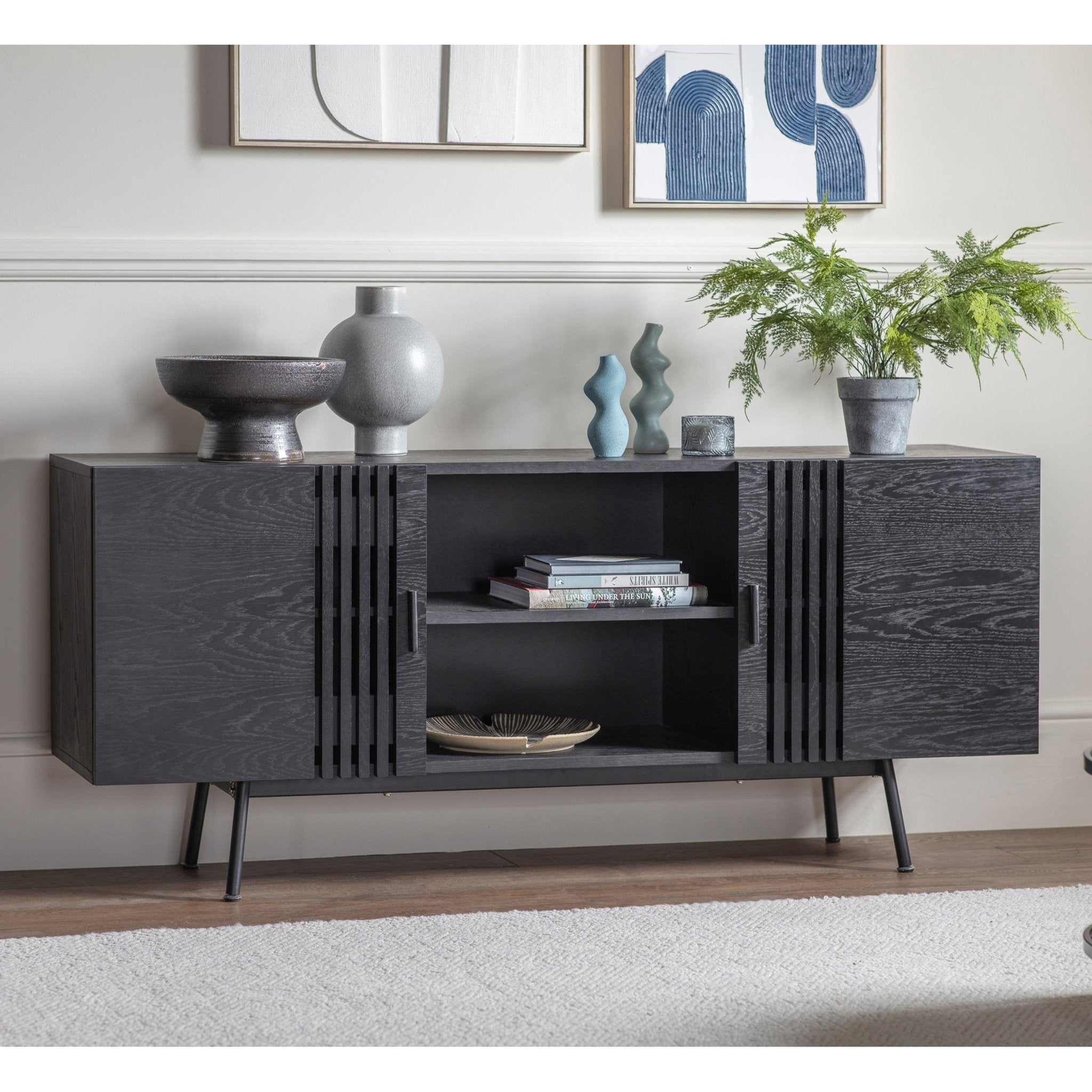 Holsen Sideboard - Black - hdesign - Sideboards