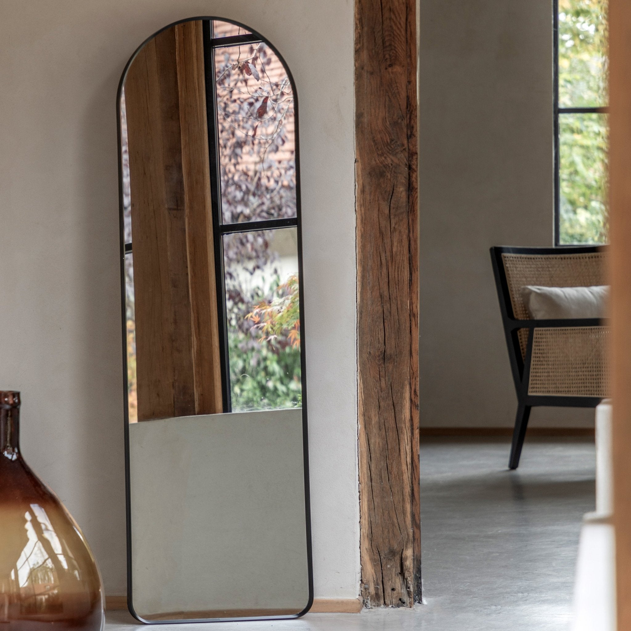 Holworth Arch Mirror - Black - hdesign - Mirrors