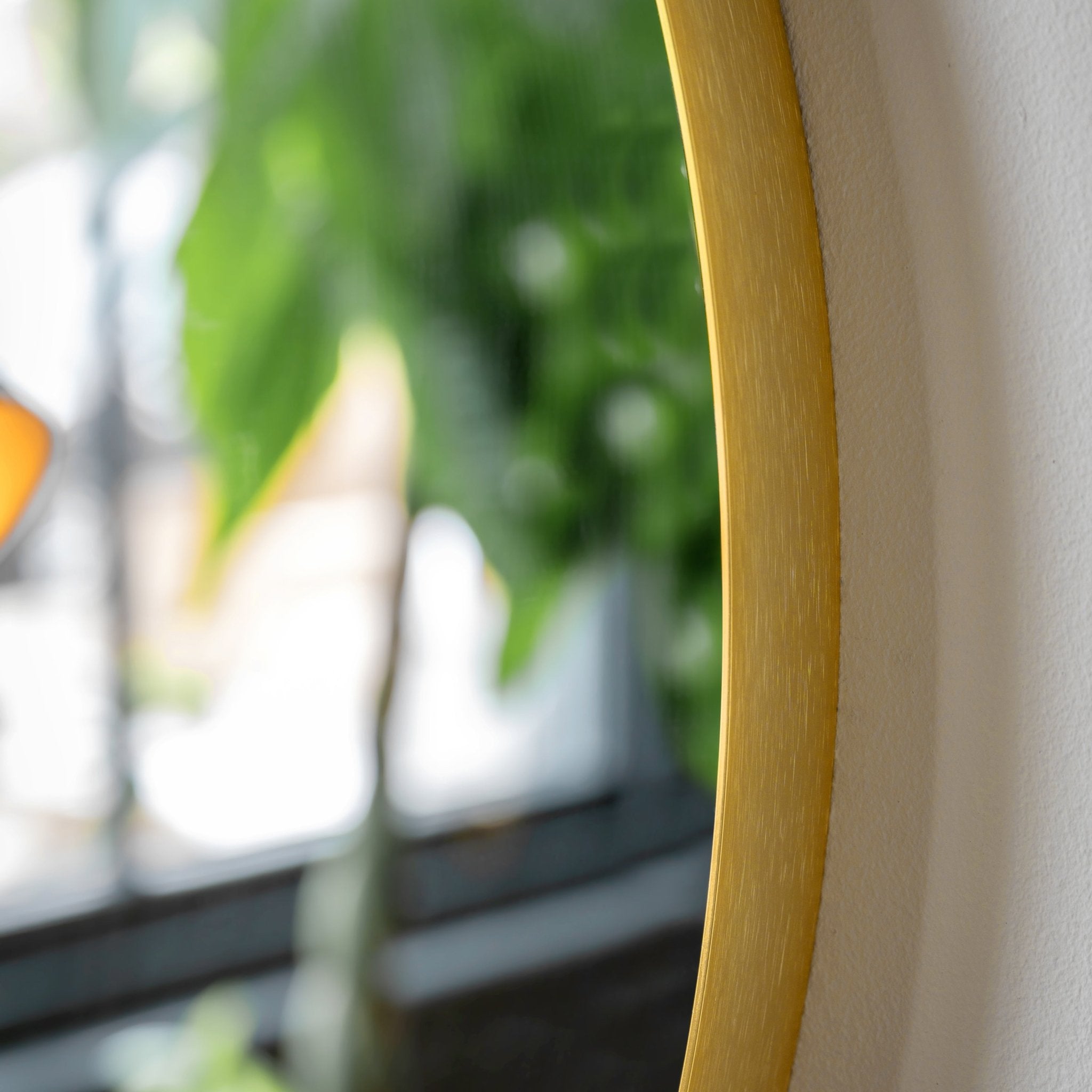 Holworth Large Round Mirror Gold - hdesign - Mirrors