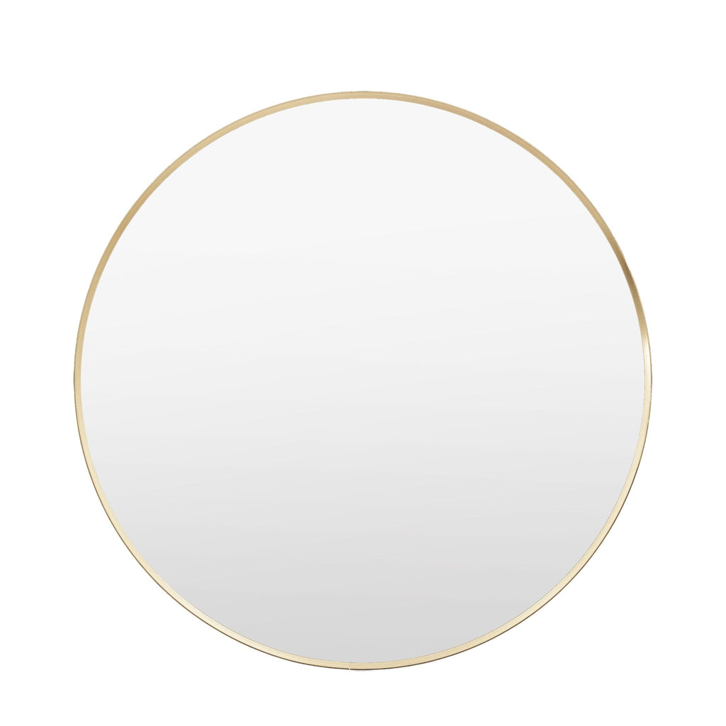 Holworth Large Round Mirror Gold - hdesign - Mirrors