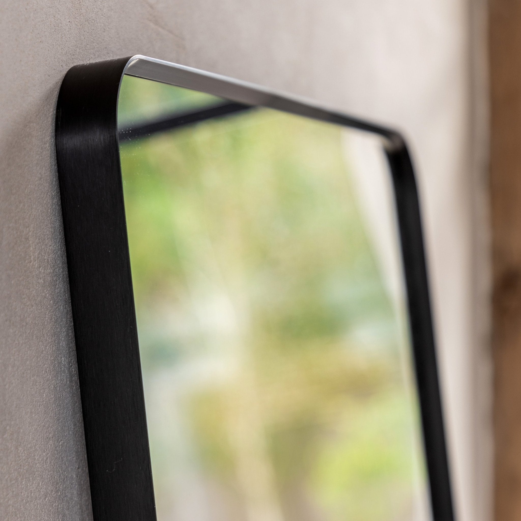 Holworth Leaner Mirror Black - hdesign - Mirrors