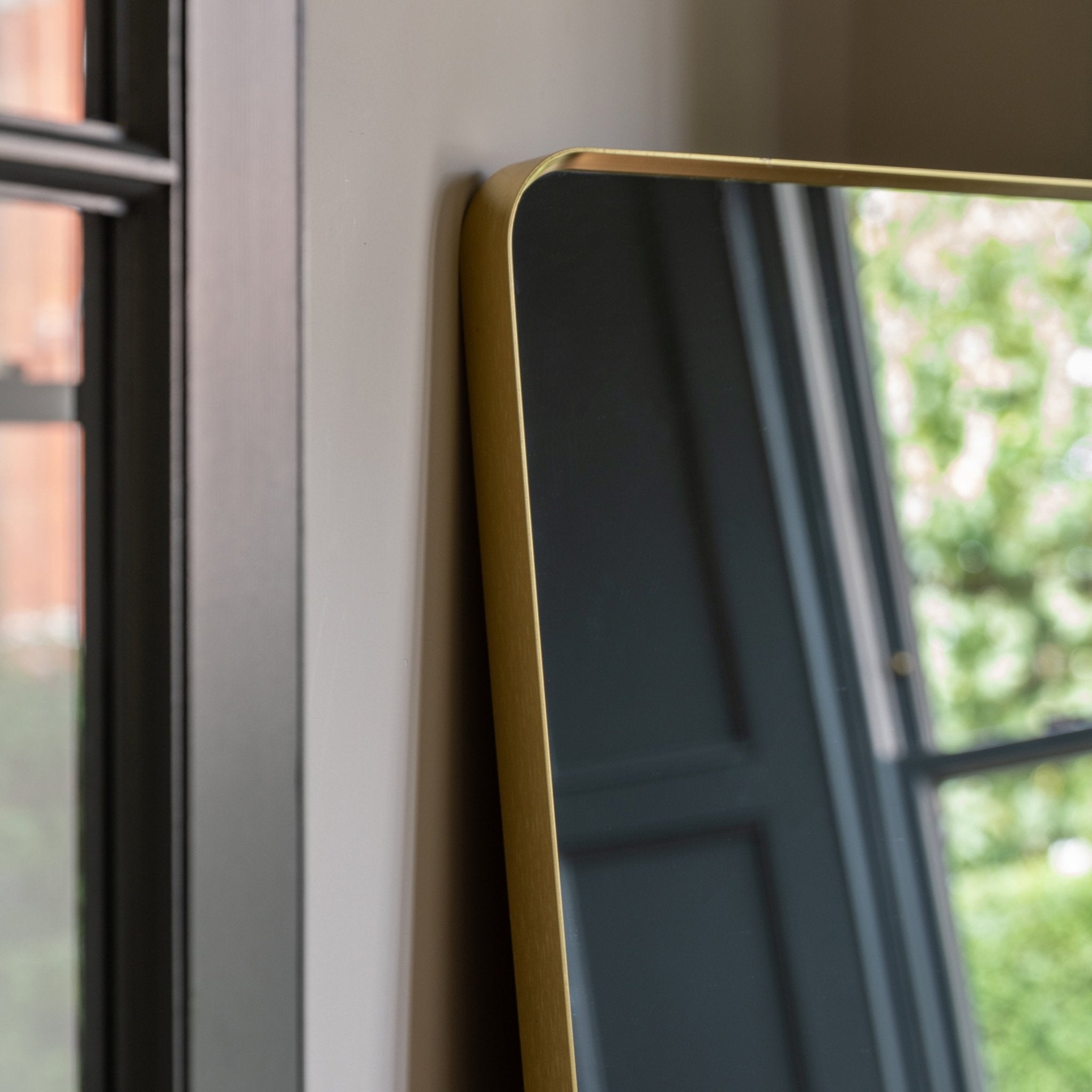 Holworth Leaner Mirror Gold - hdesign - Mirrors