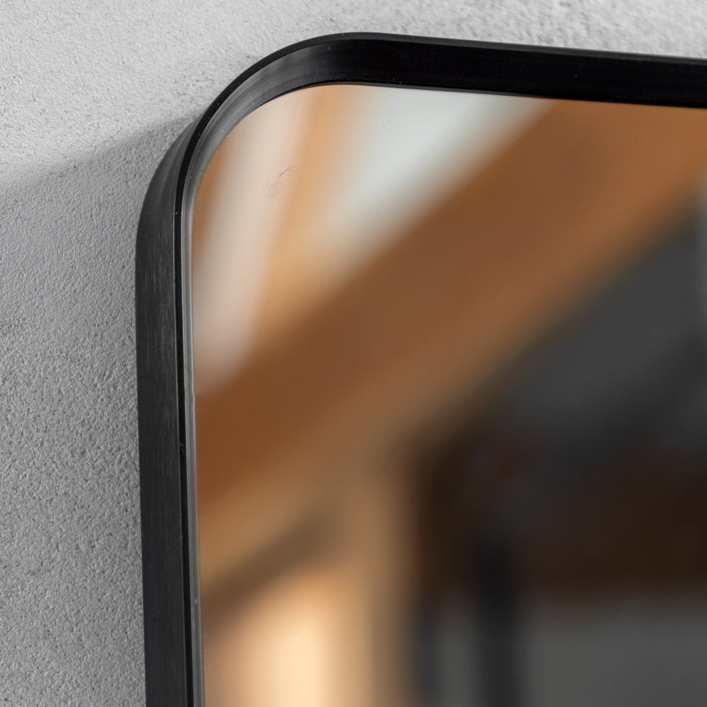 Holworth Rectangle Mirror Black - hdesign - Mirrors