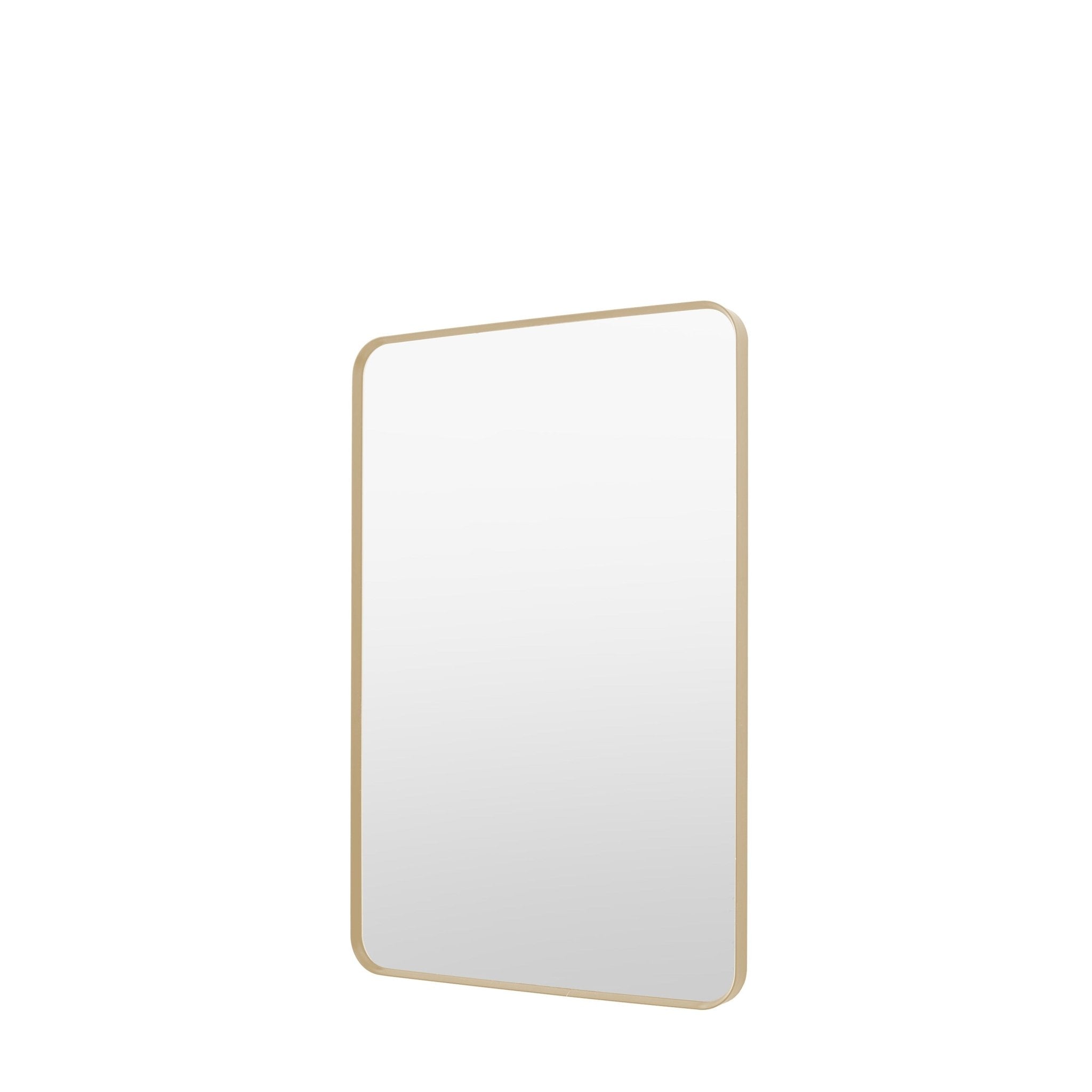 Holworth Rectangle Mirror Gold - hdesign - Mirrors