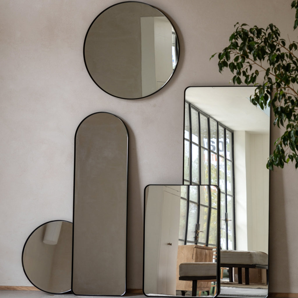 Holworth Round Mirror Black - hdesign - Mirrors