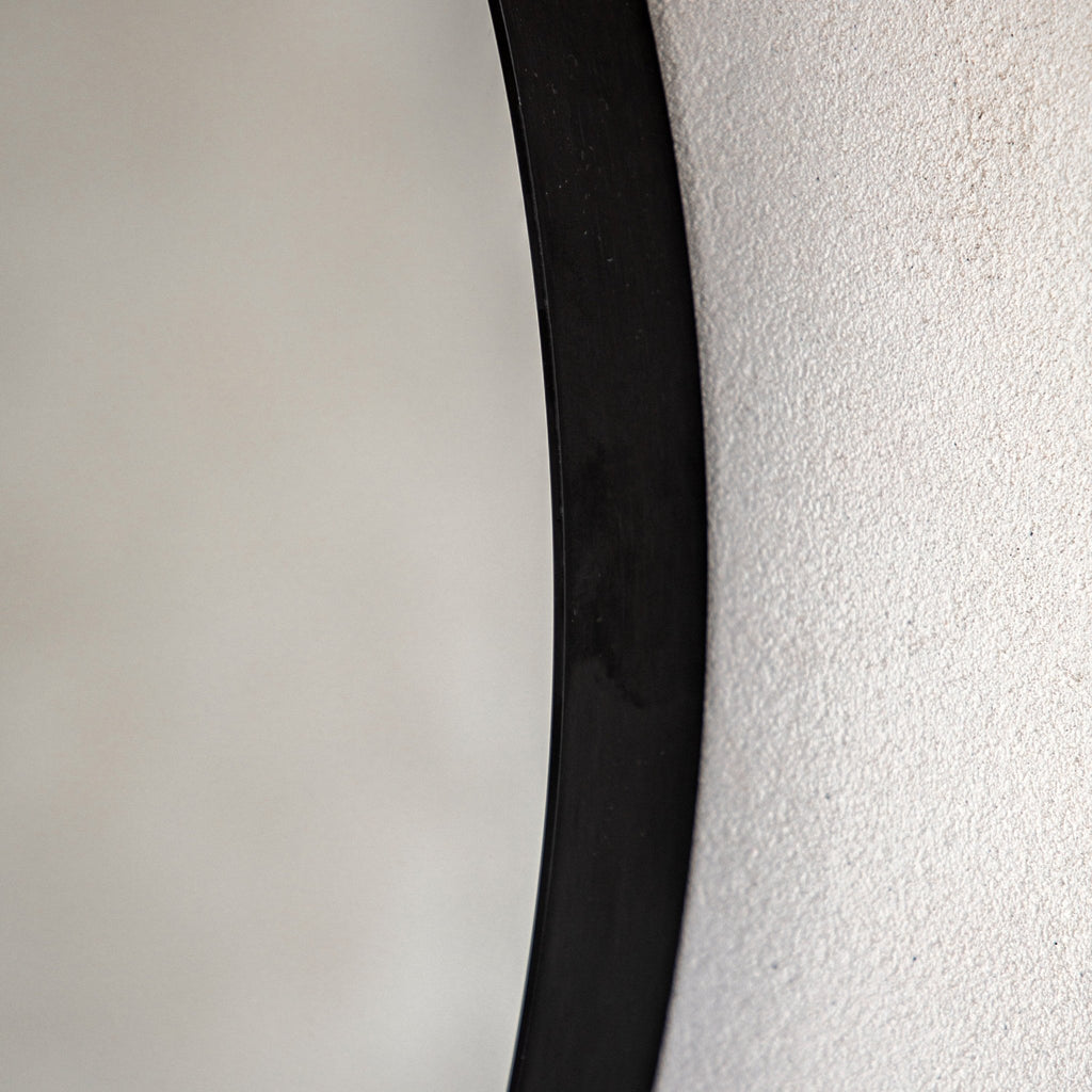Holworth Round Mirror Black - hdesign - Mirrors