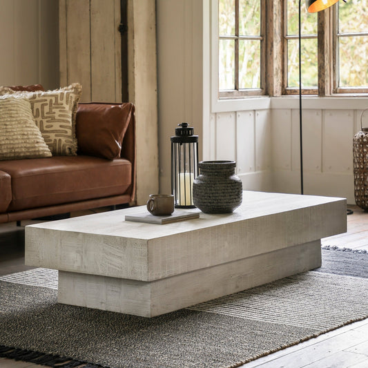 Iowa Coffee Table - Whitewash - hdesign - Coffee Tables