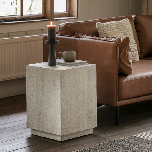Iowa Side Table - Whitewash - hdesign - Side Tables
