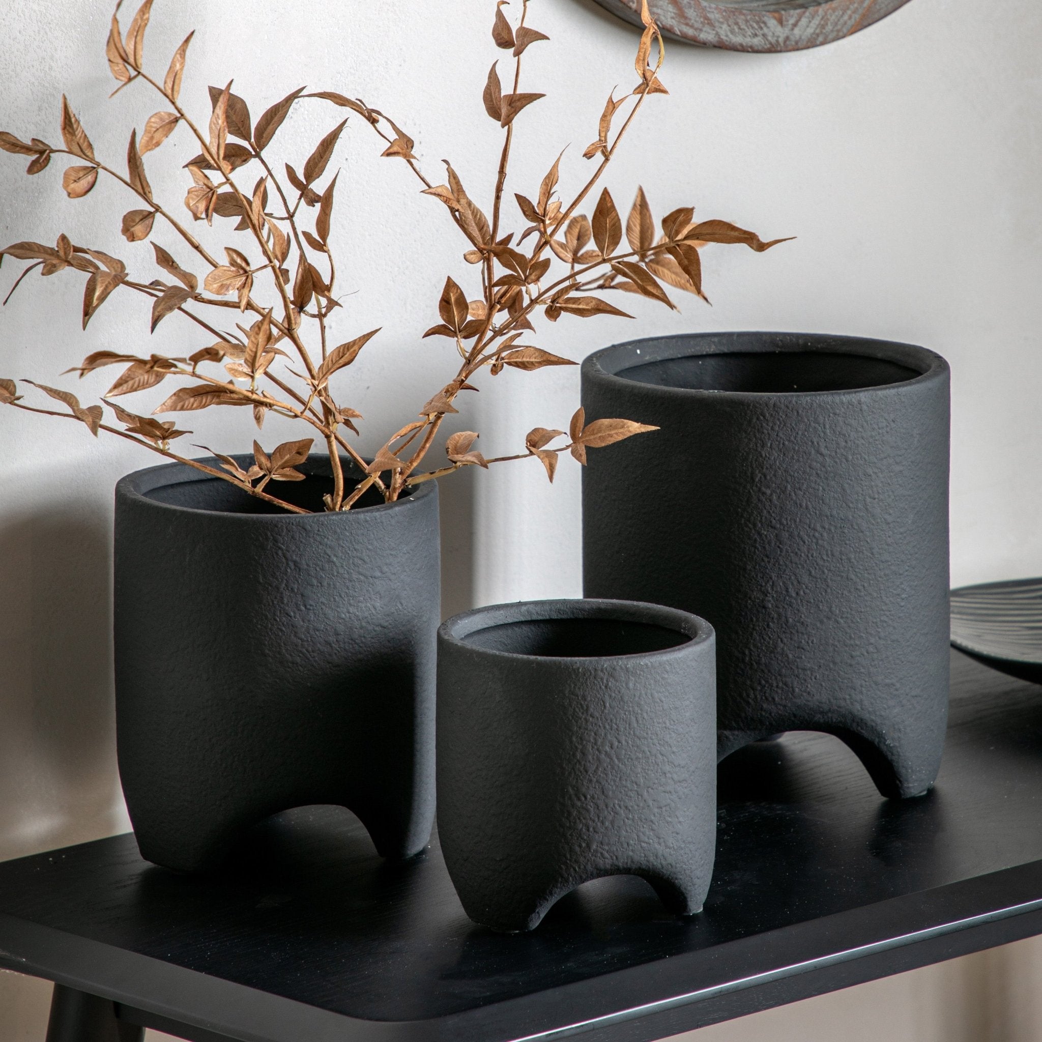 Jax Planter - Black - Small - hdesign - Planters