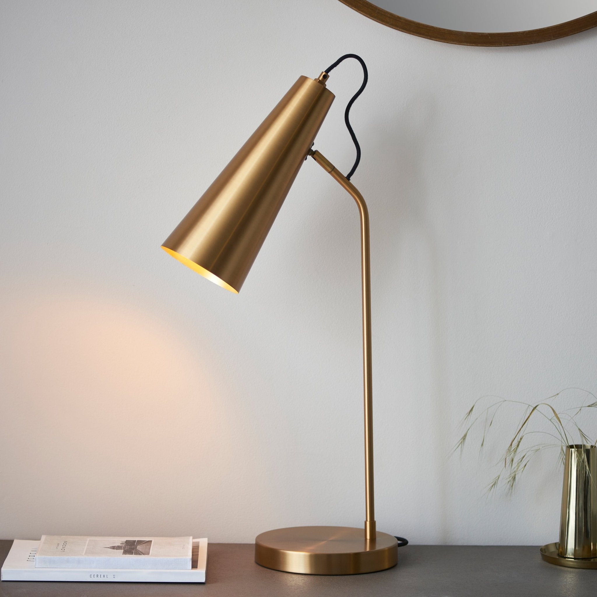 Karna Table Lamp - Antique Brass - hdesign - Table Lamps