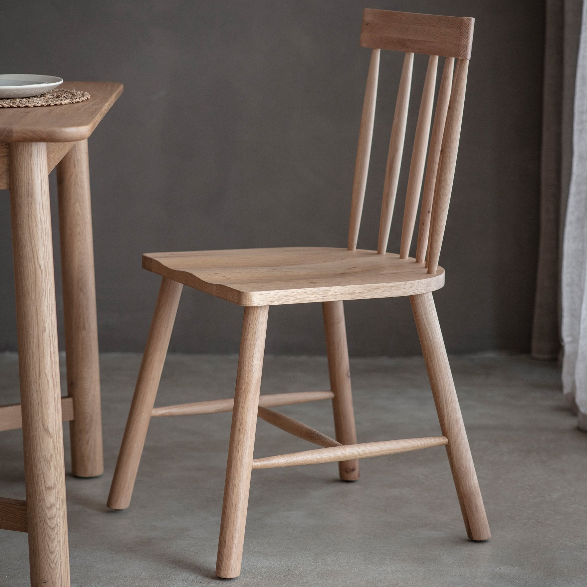 Kingham Dining Chair - Oak - hdesign - Dining Chairs