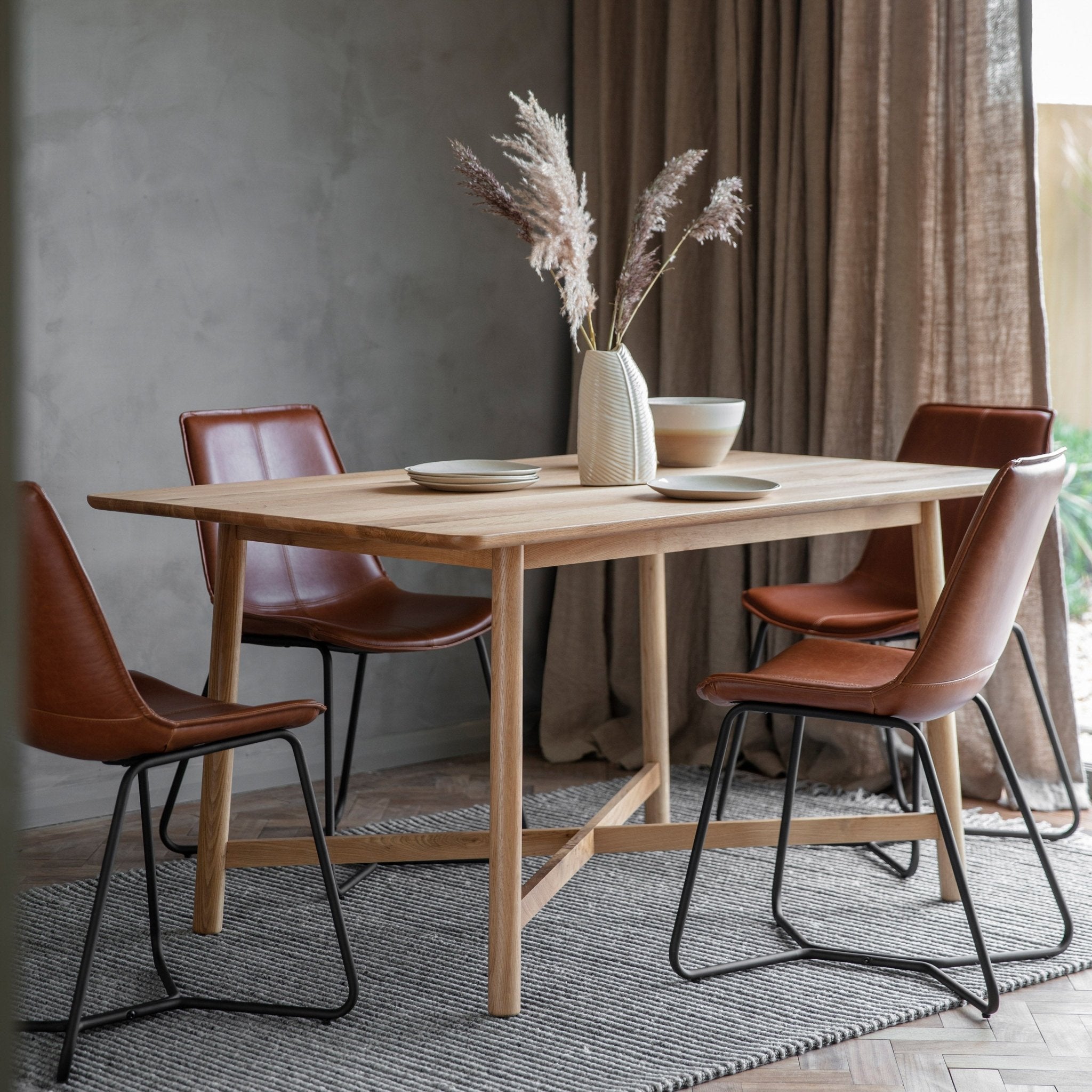 Kingham Dining Table Oak - hdesign - Dining Tables