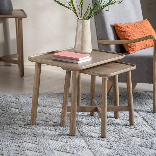 Kingham Nest of 2 Tables - Grey - hdesign - Side Tables