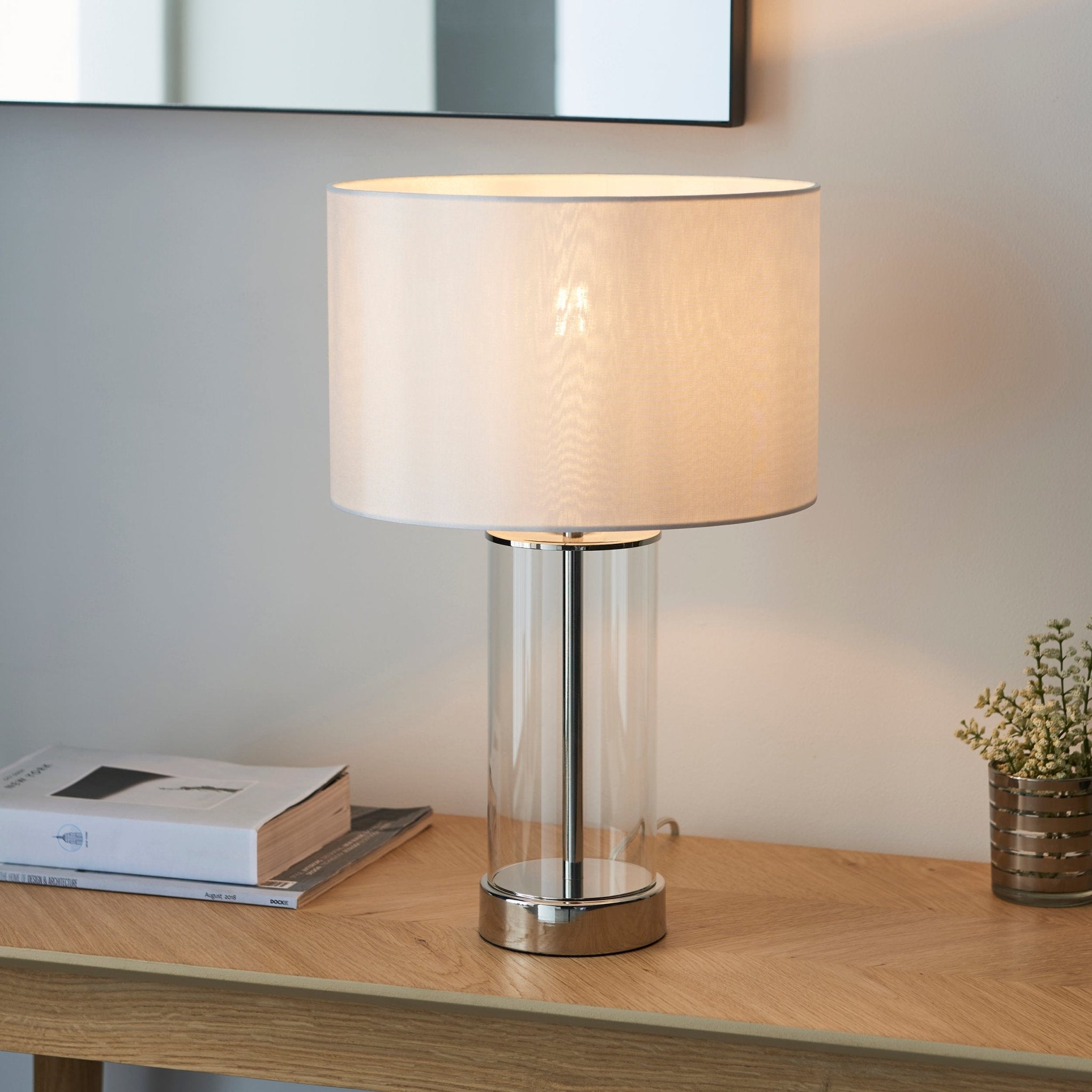 Lessina Table Lamp - Nickel - hdesign - Table Lamps
