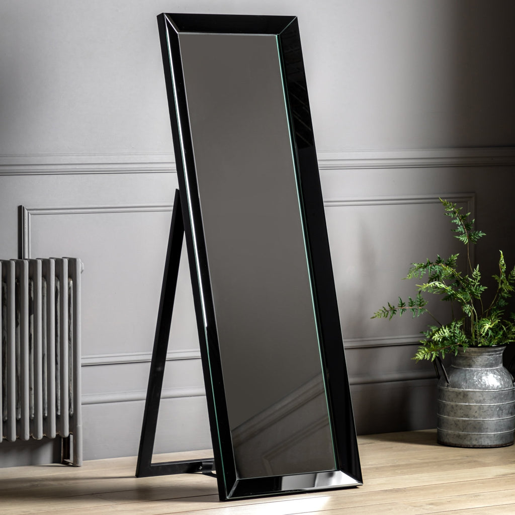 Luna Cheval Mirror Black - hdesign - Mirrors