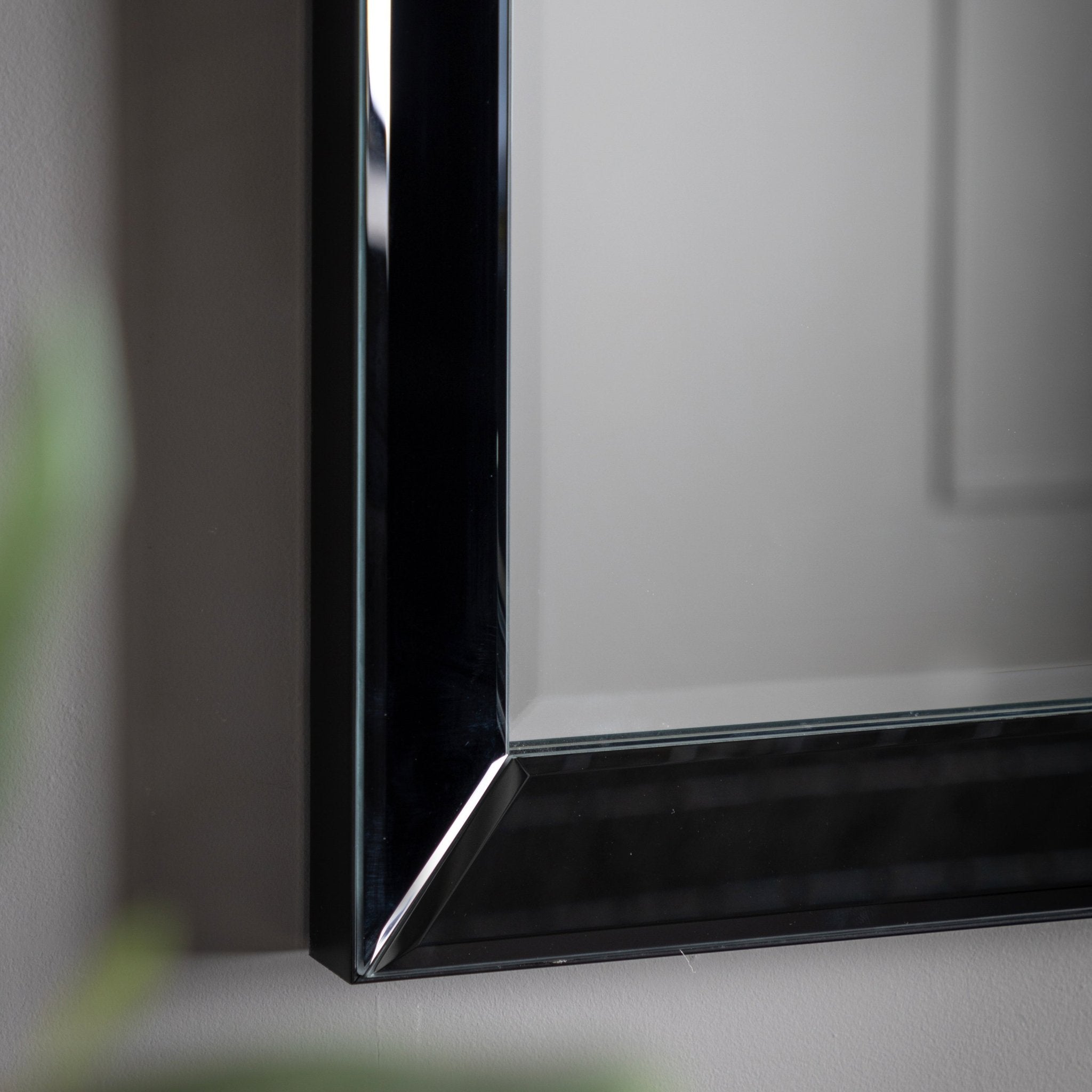Luna Rectangle Mirror Black - hdesign - Mirrors