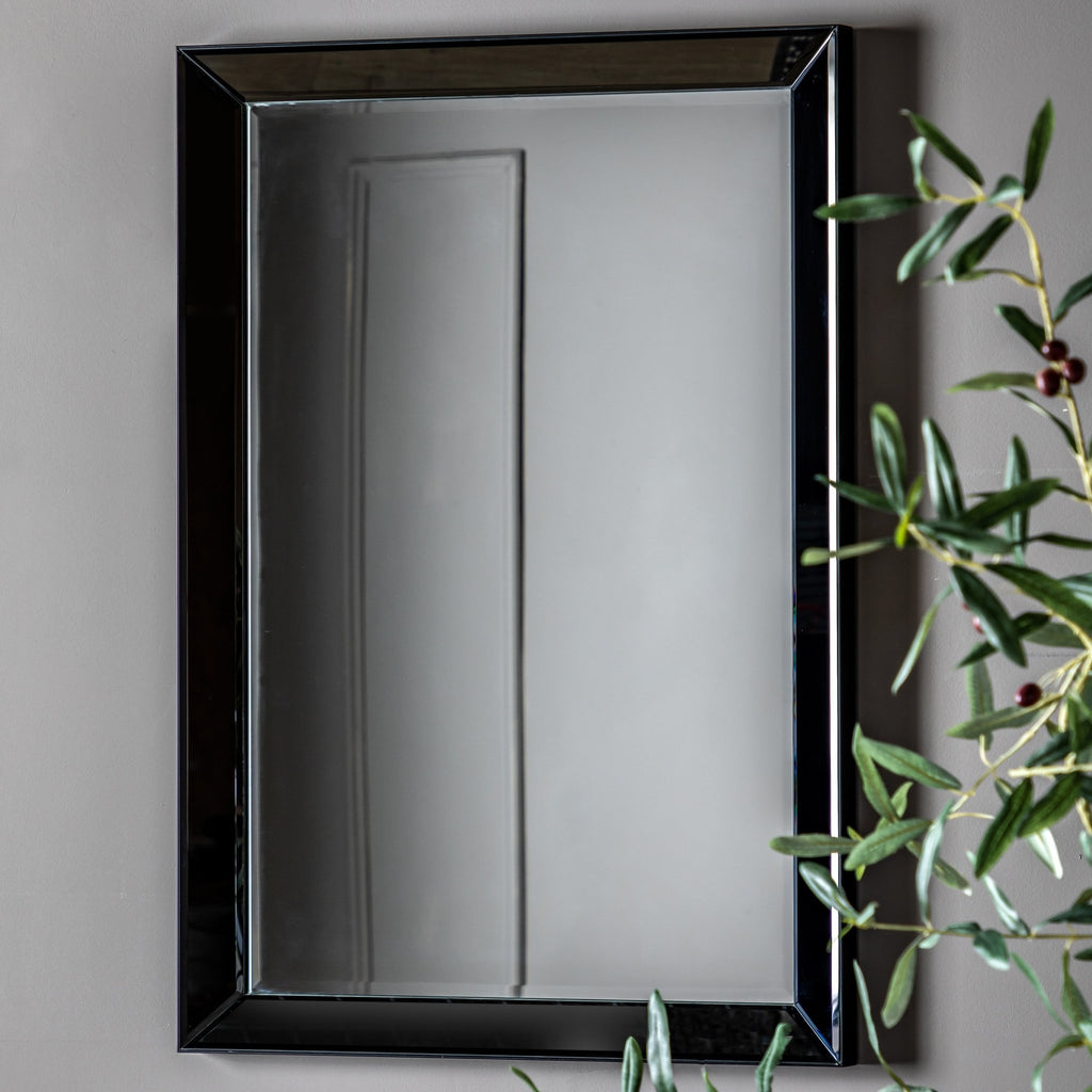 Luna Rectangle Mirror Black - hdesign - Mirrors