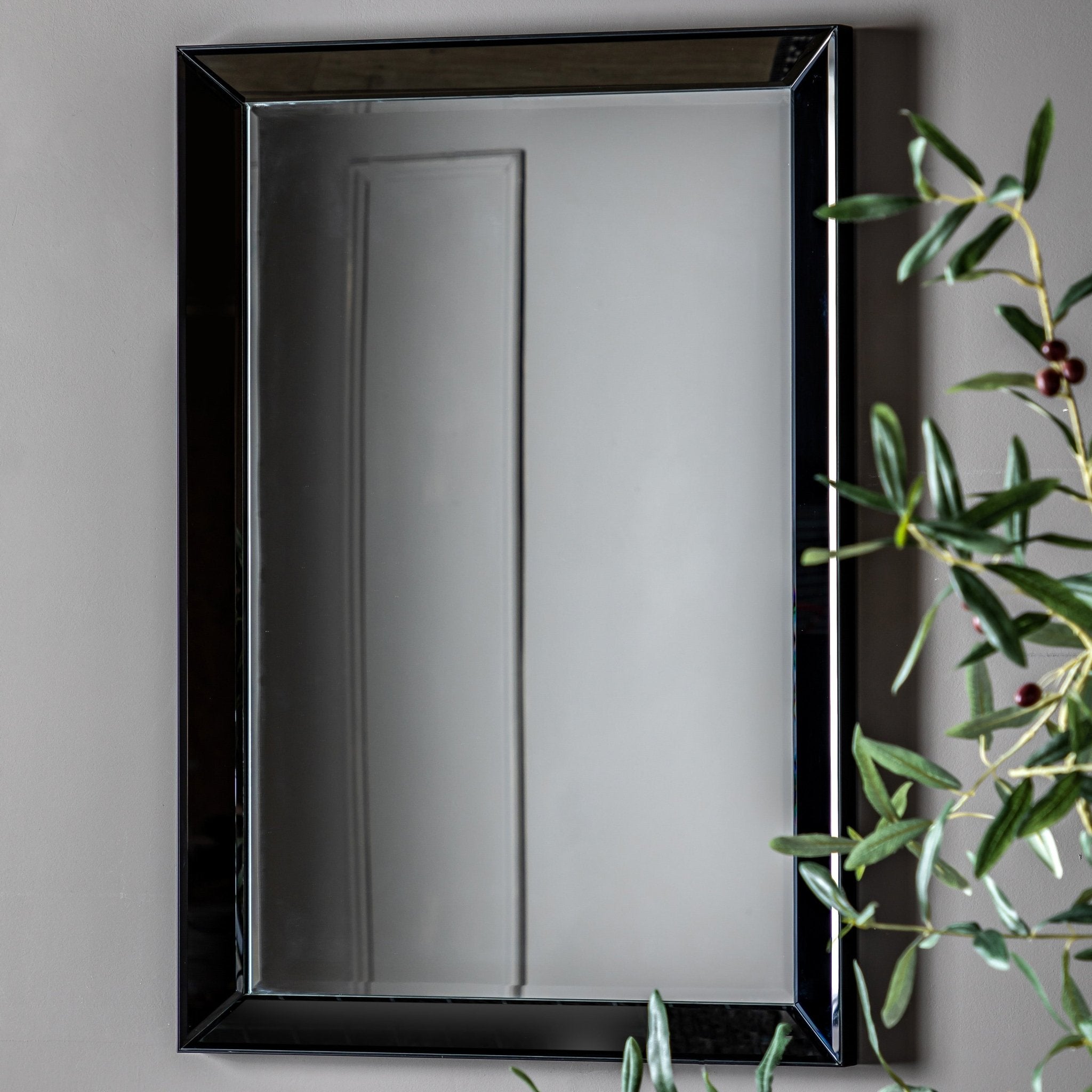 Luna Rectangle Mirror Black - hdesign - Mirrors