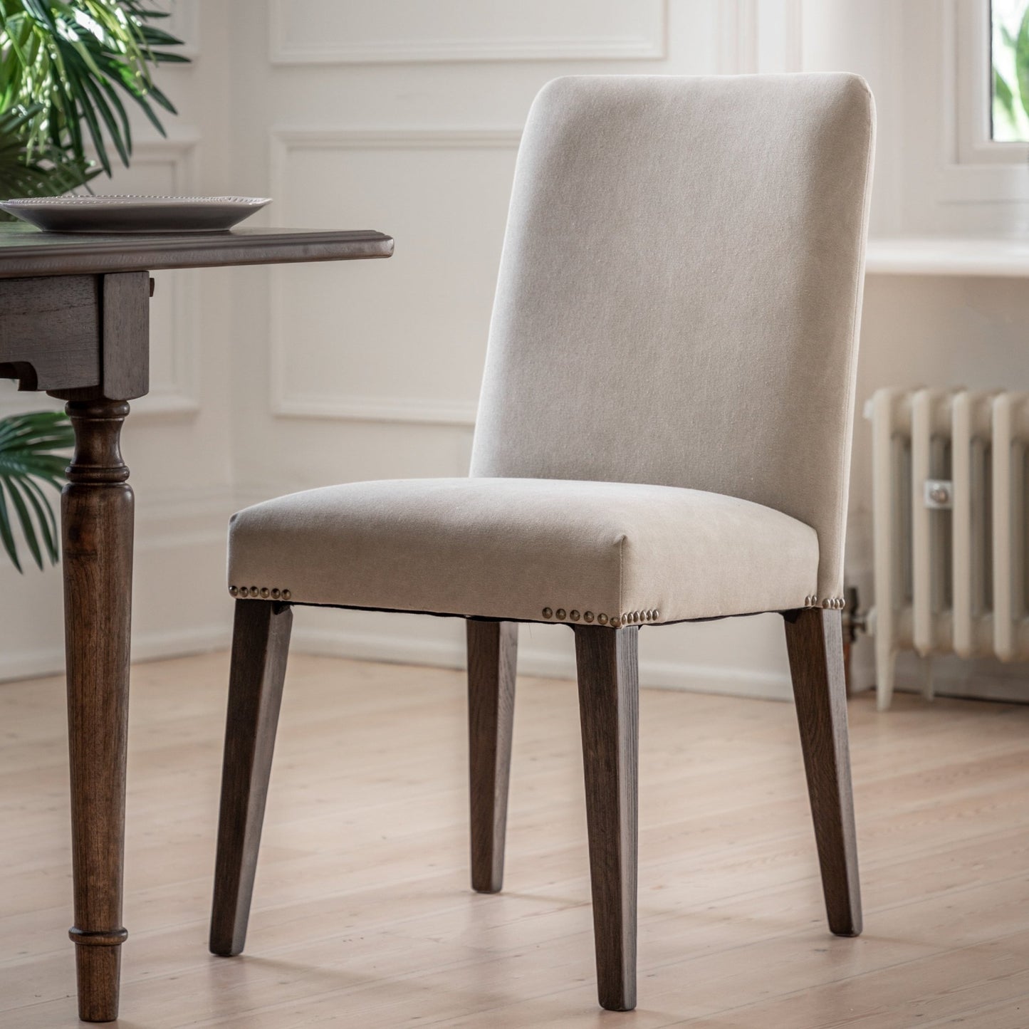 Madison Chair - Cement Linen (2pk) - hdesign - Dining Chairs