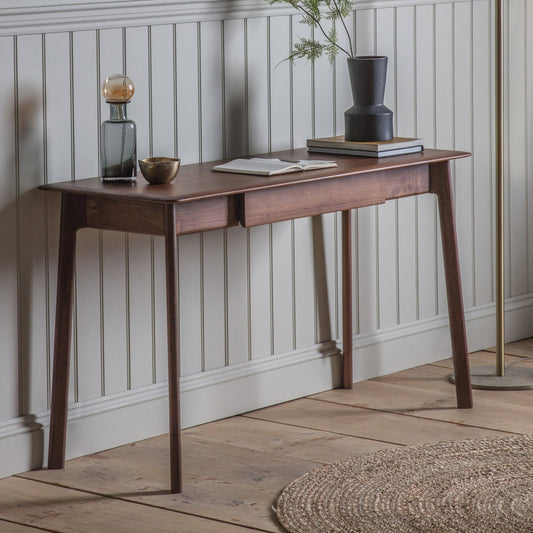 Madrid Drawer Desk - Walnut - hdesign - Desks