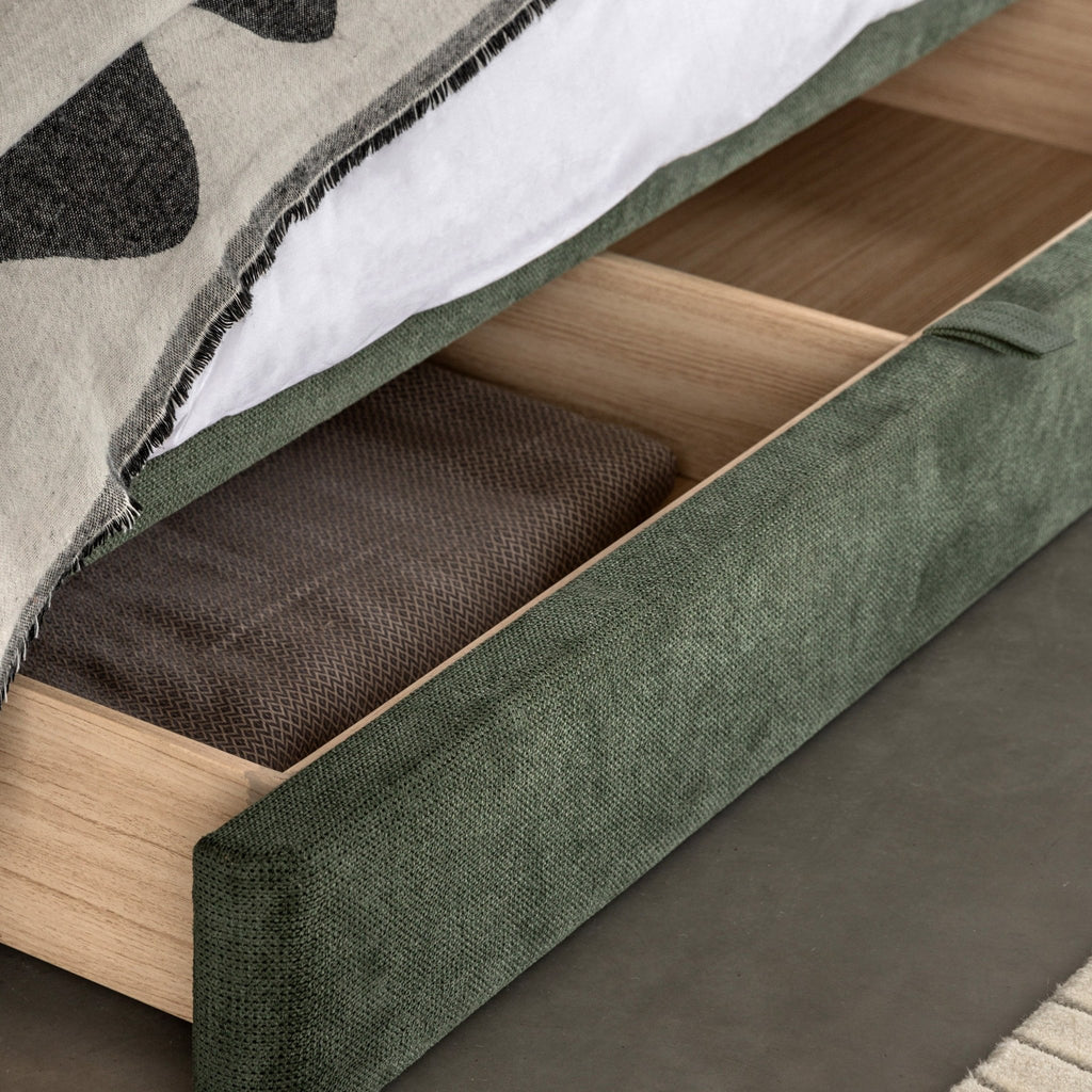 Marlowe Bedstead - Green - King - hdesign - Kingsize Bedframes