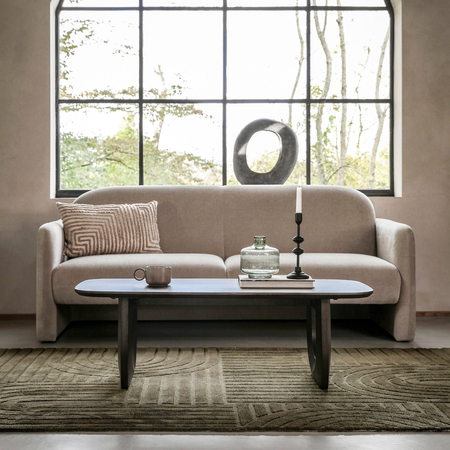 Massa Sofa 3 Seater - Grey - hdesign - 3 Seater Sofas